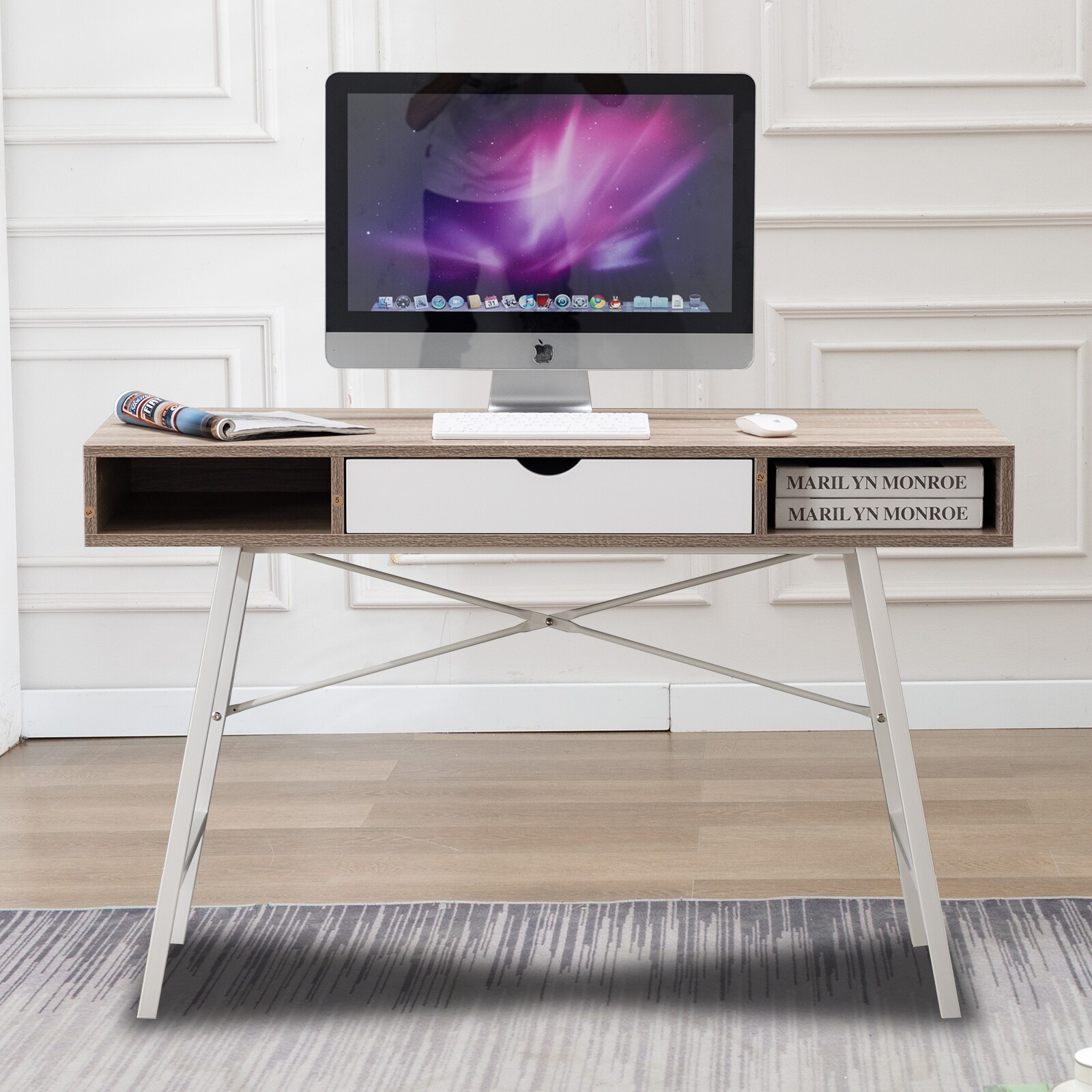 computer desk off white