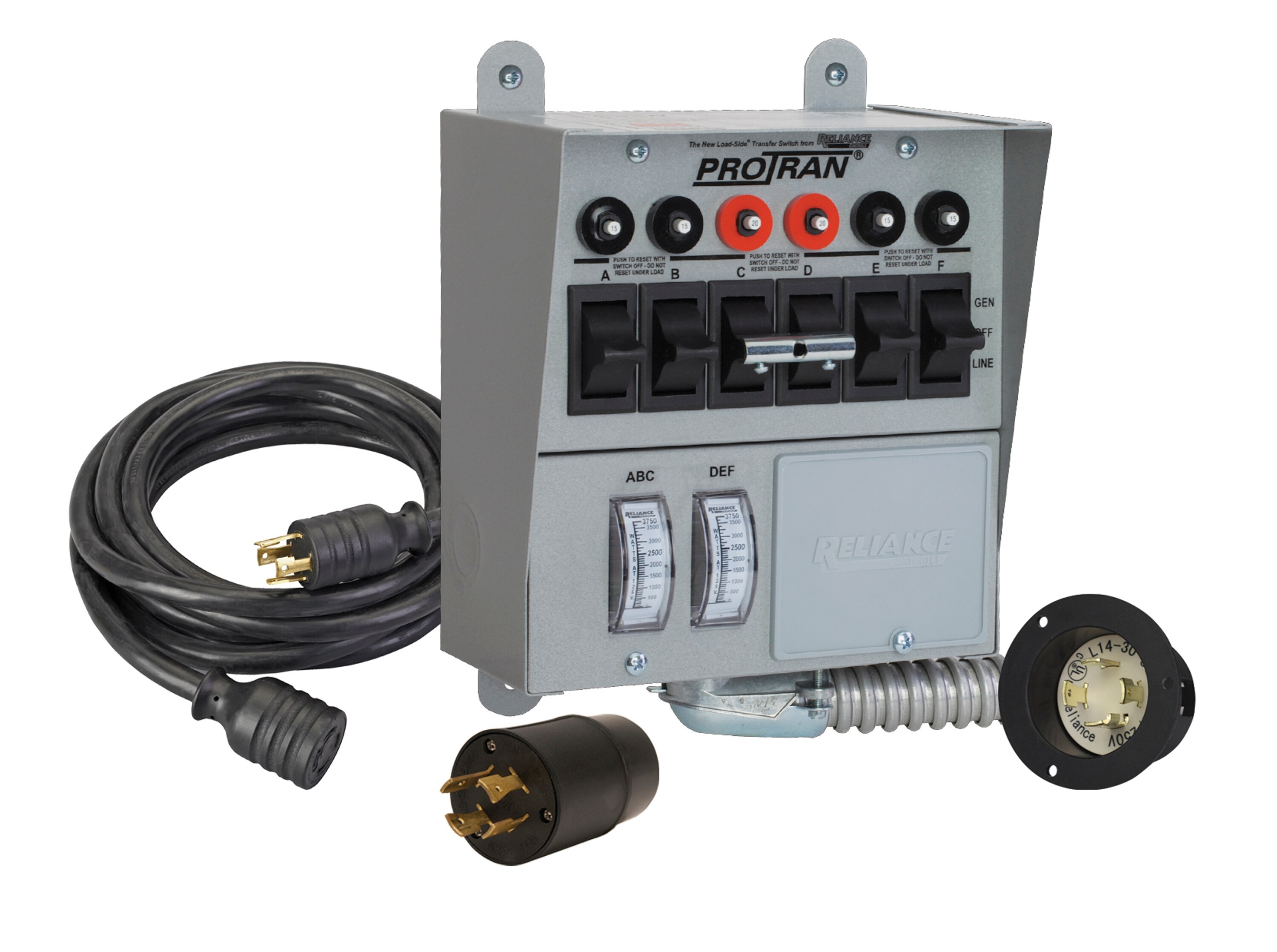 Reliance Controls 30216A Generator Transfer Switch 7500W 30A 