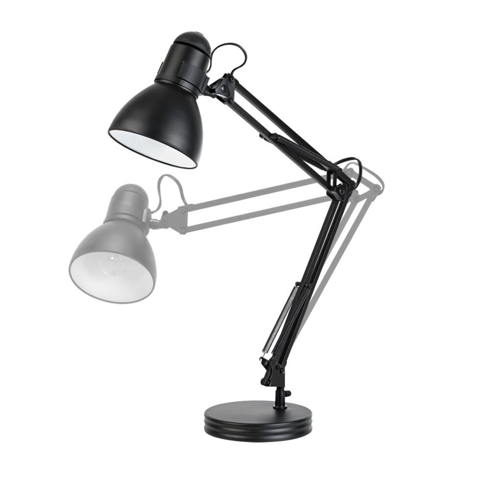 Adjustable Swing Arm Desk Lamp  Table Lamp with Interchangeable Base Or Clamp 