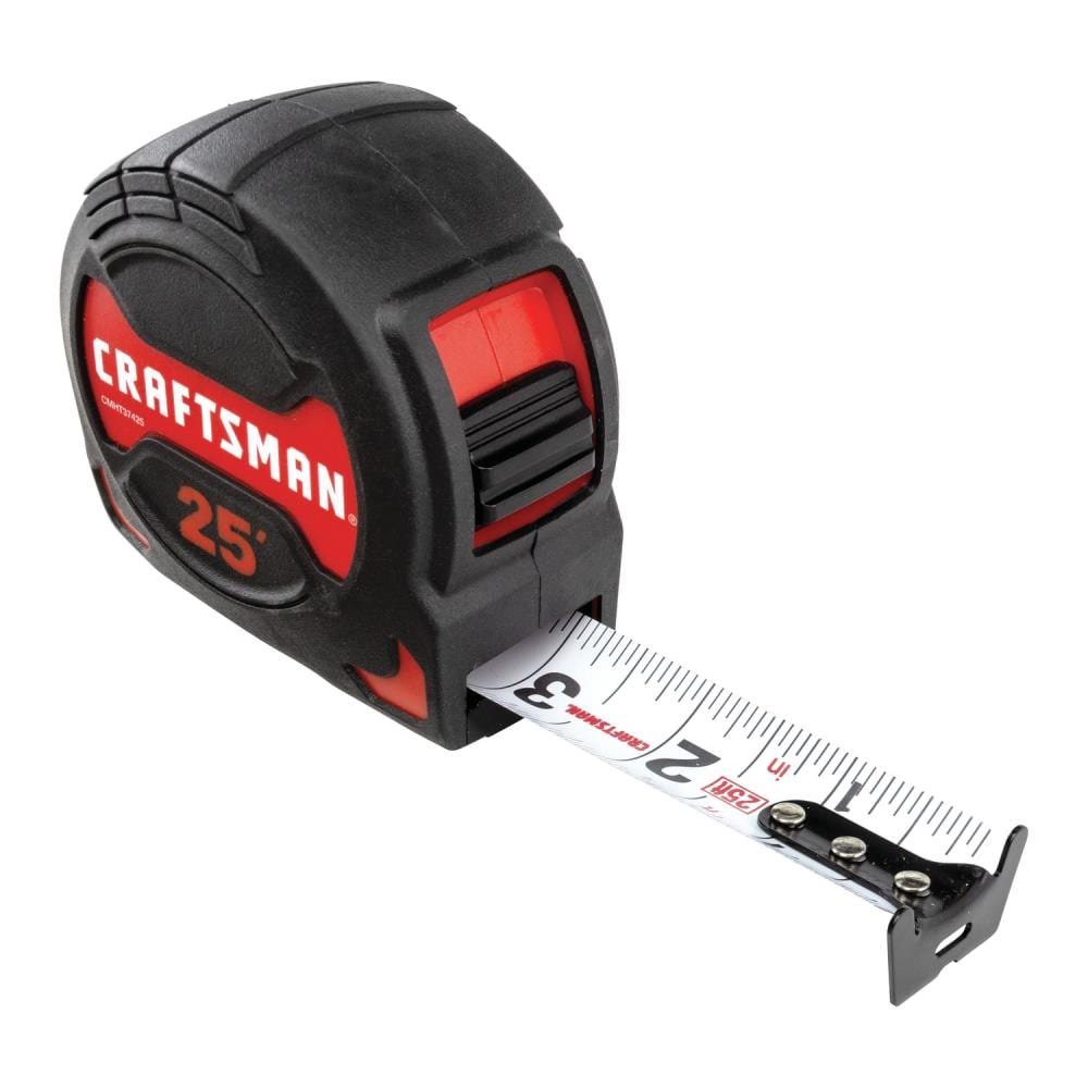 X 1-1/8 In 25 Ft Tape Measure Large Easy to Read Font 