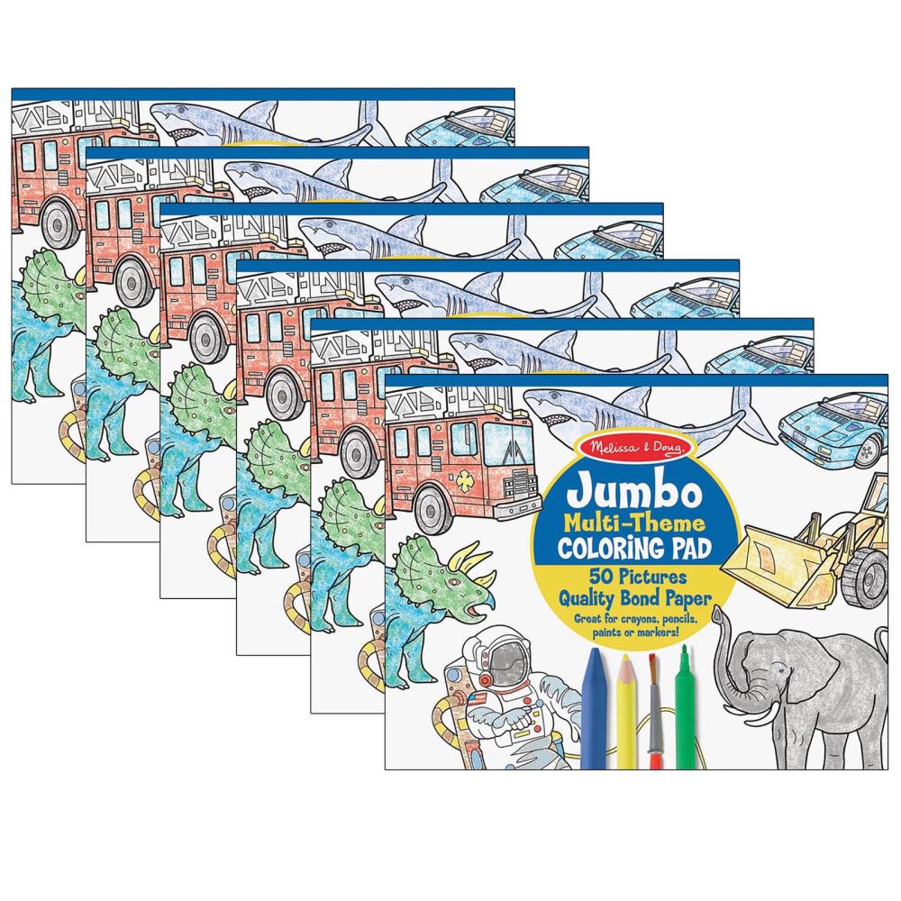 Melissa & Doug Lci4226 Jumbo Coloring Pad Blue 11 X 14 for sale online