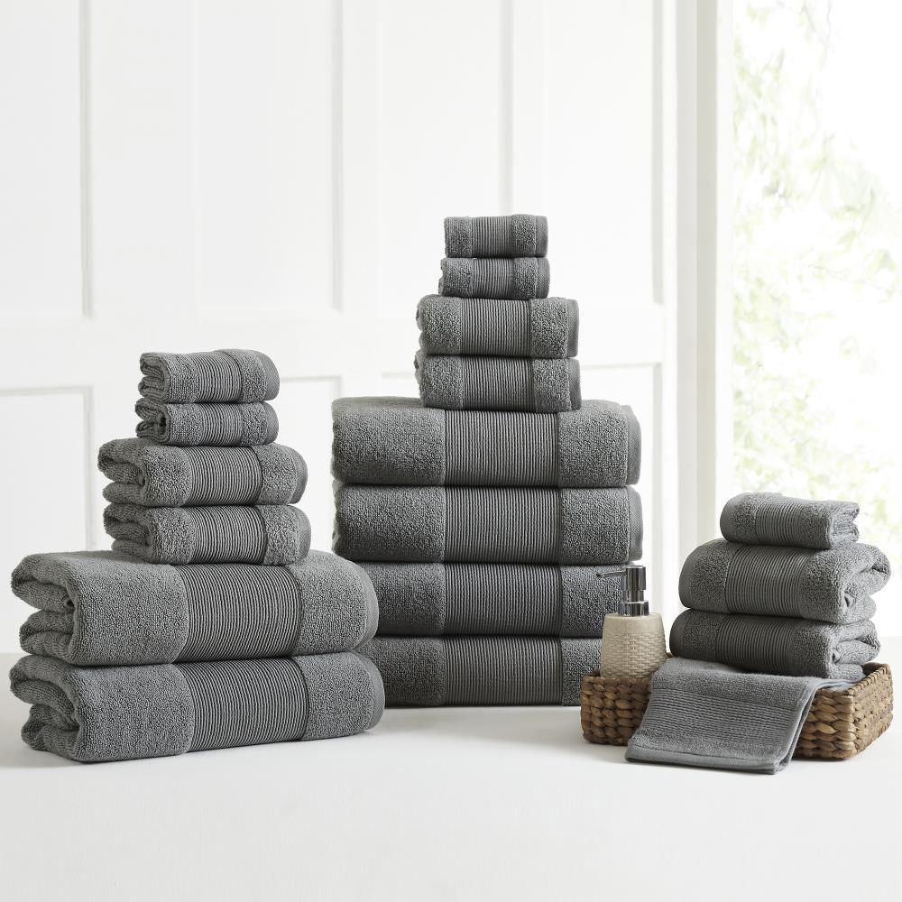 charcoal gray bath towels