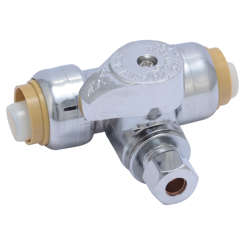 10 Push to Connect Lead-Free Brass Ball Valves 1/2" Sharkbite Style Push-Fit 