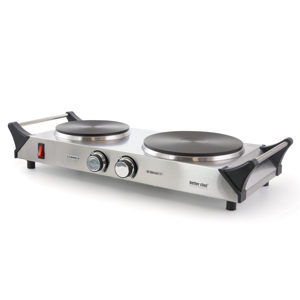 Better Chef IM-309DB BURNER,DOUBLE SOLID W/SWITCH SILVER 23.5 x 10.5 x 5 inches