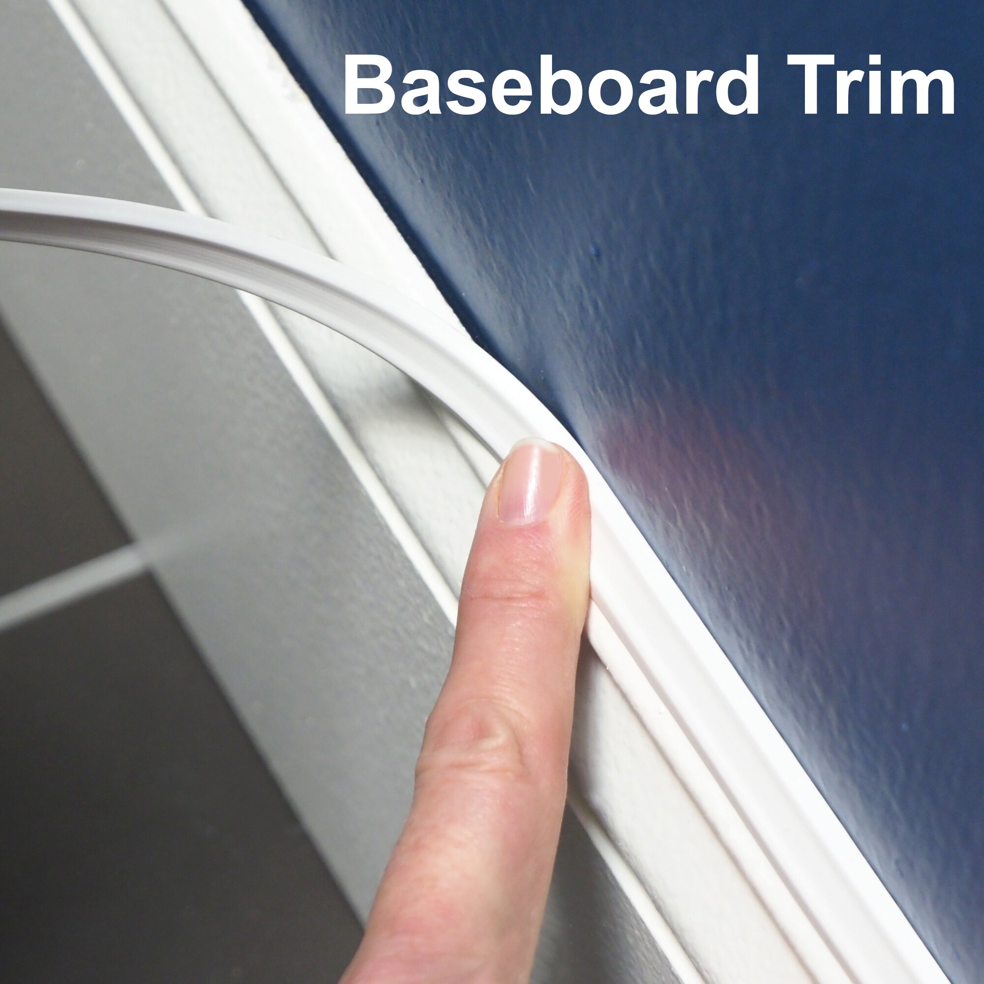 Instatrim 3/4 Inch Covers 3/8" Gap Flexible Self-Adhesive Caulk and Trim Stri... 