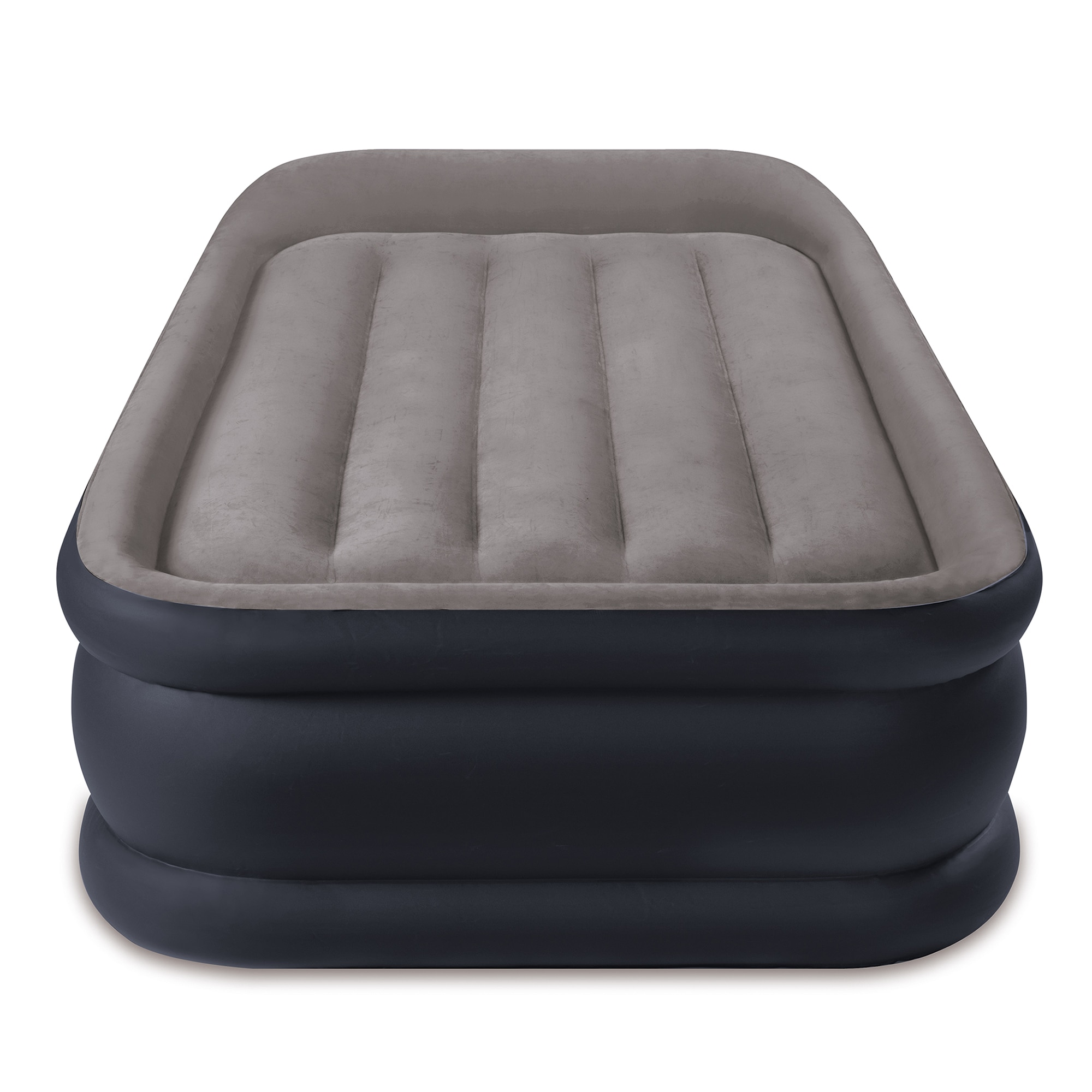 Intex Dura Beam Standard Deluxe Pillow Rest Raised Airbed w/ Built in Pump Twin 