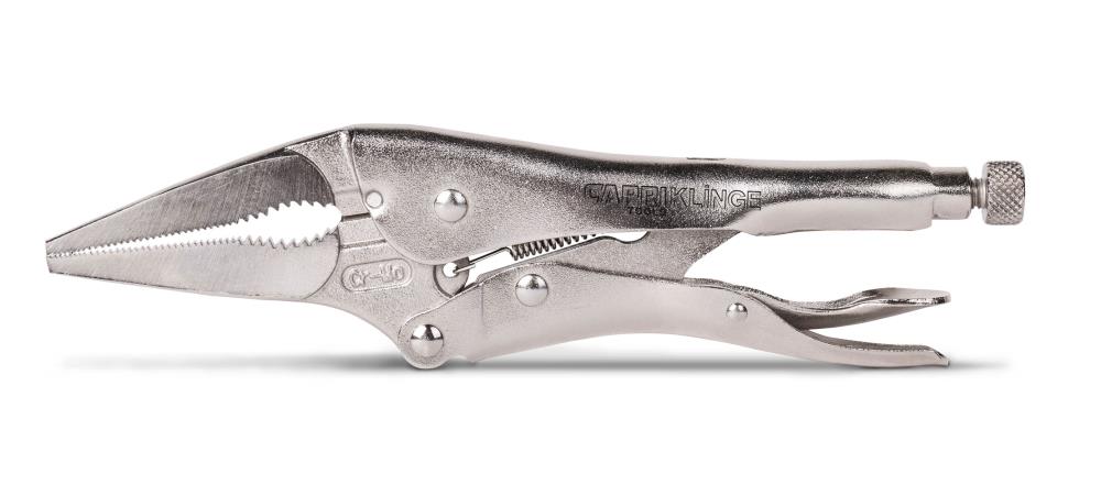 Curved Jaw Locking Pliers with Wire Cutter Capri Tools Klinge 5 in 