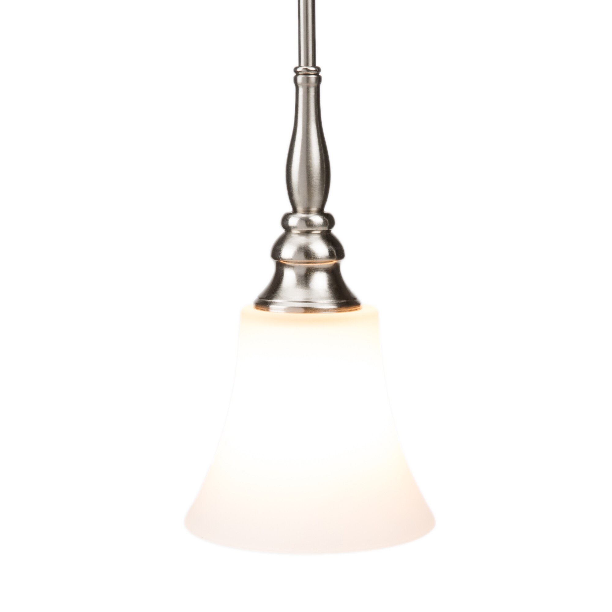 Alan Roth Ylt-0923mp Mini Pendant Brushed Nickel Frosted glass shade. 