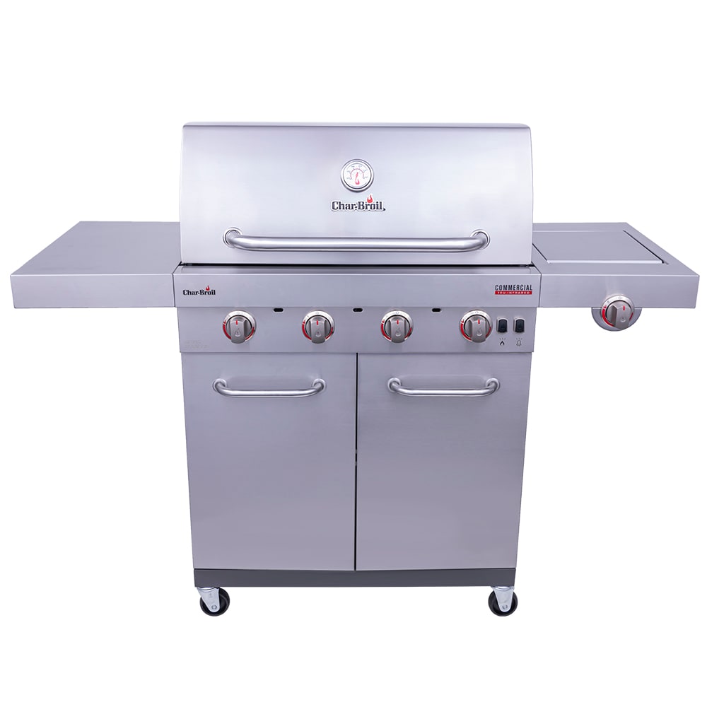 Infrared Gas Grill with 1 Side Burner 