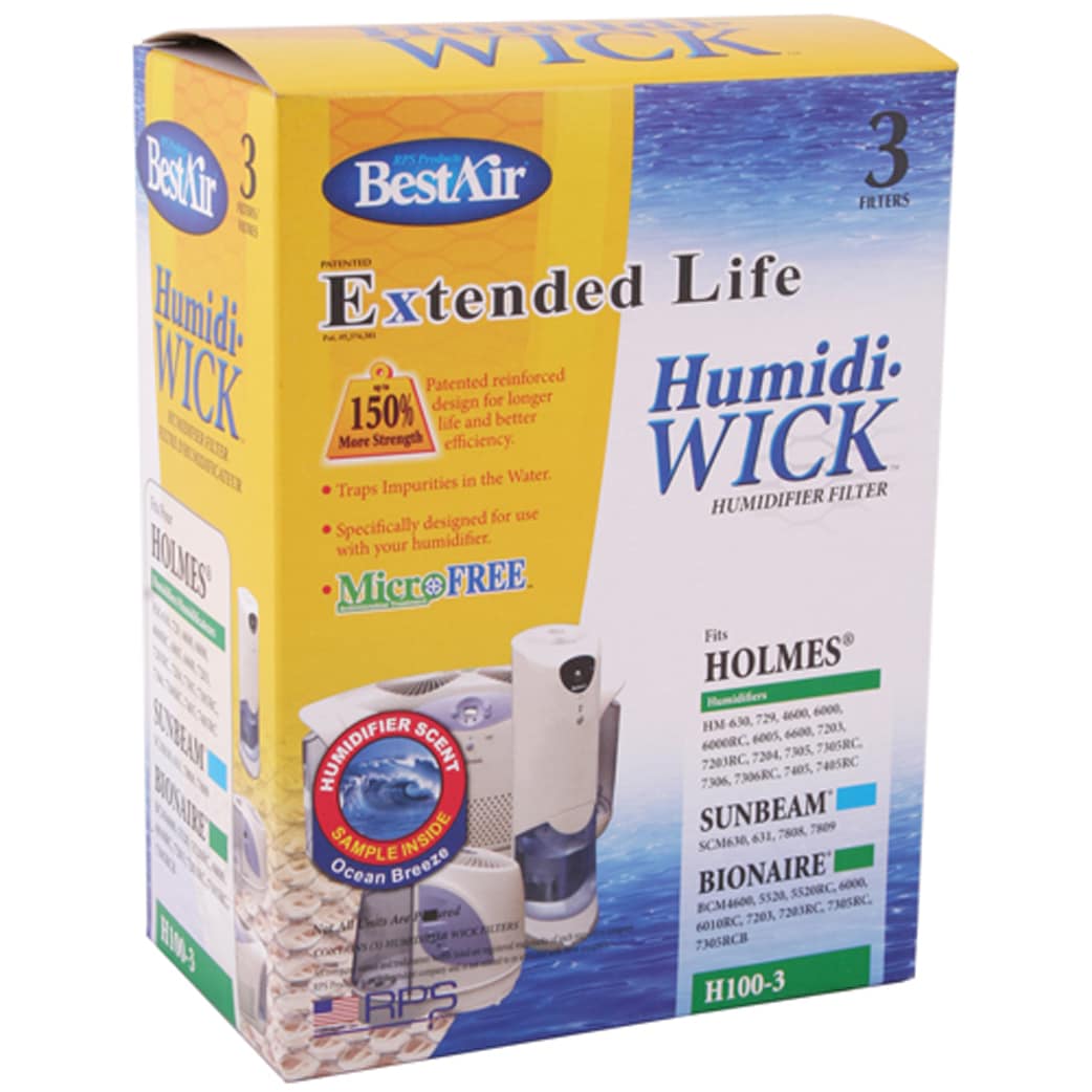 Holmes 3 pack BestAir Bionaire H100 Humidifier Wick Filter Sunbeam