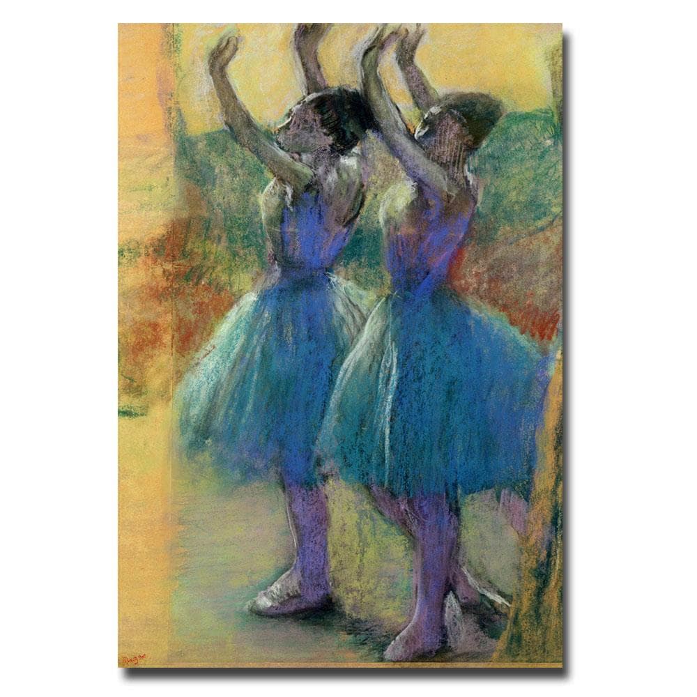 Details about / Edgar Degas Two Dancers Art Print Framed 12x16