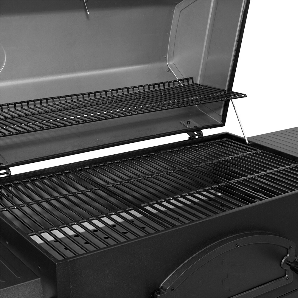 CharGriller Legacy 33in W Black Charcoal Grill in the Charcoal Grills