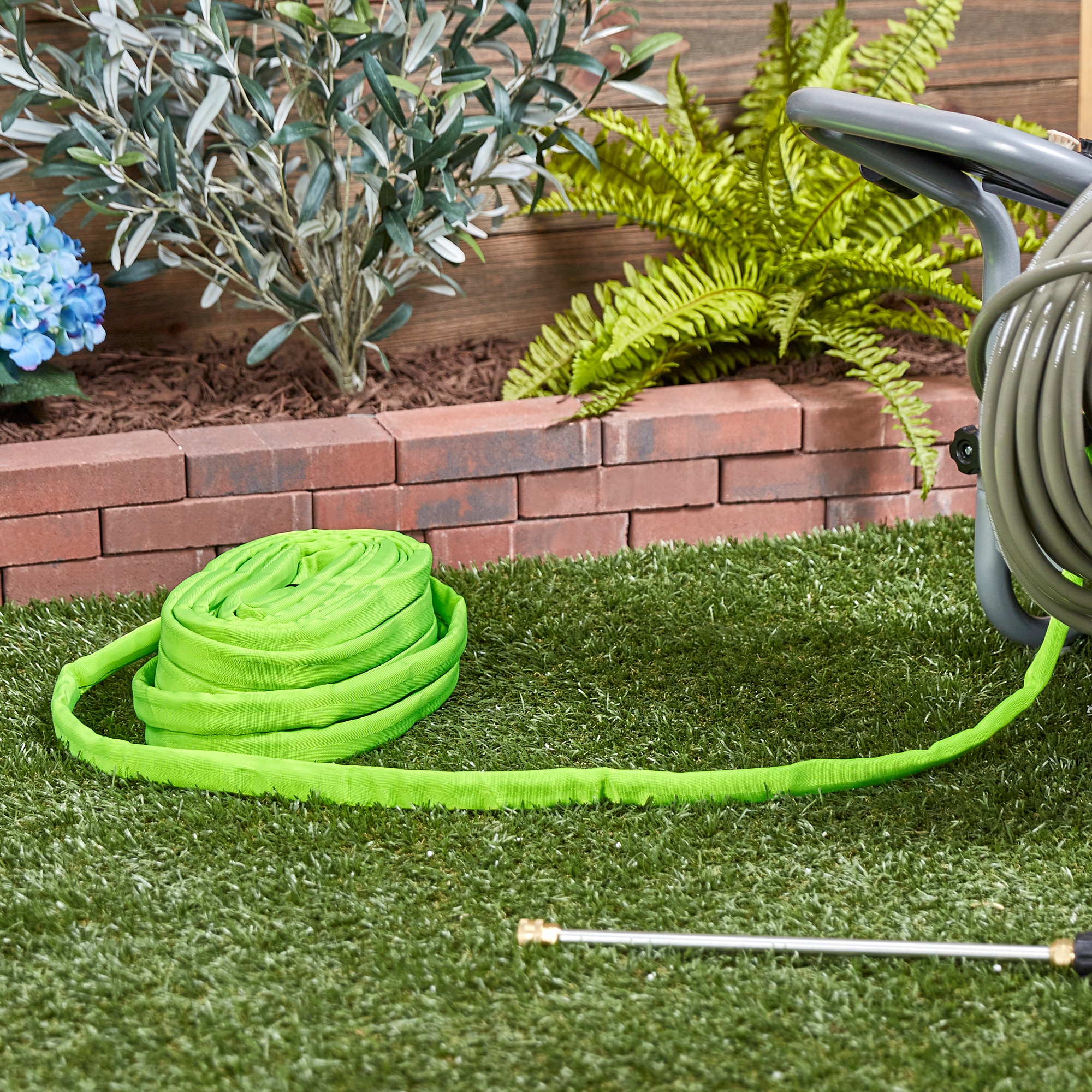 Zero-G PRO 3/4-in x 75-ft Contractor-Duty Kink Free Woven Green Coiled Hose 
