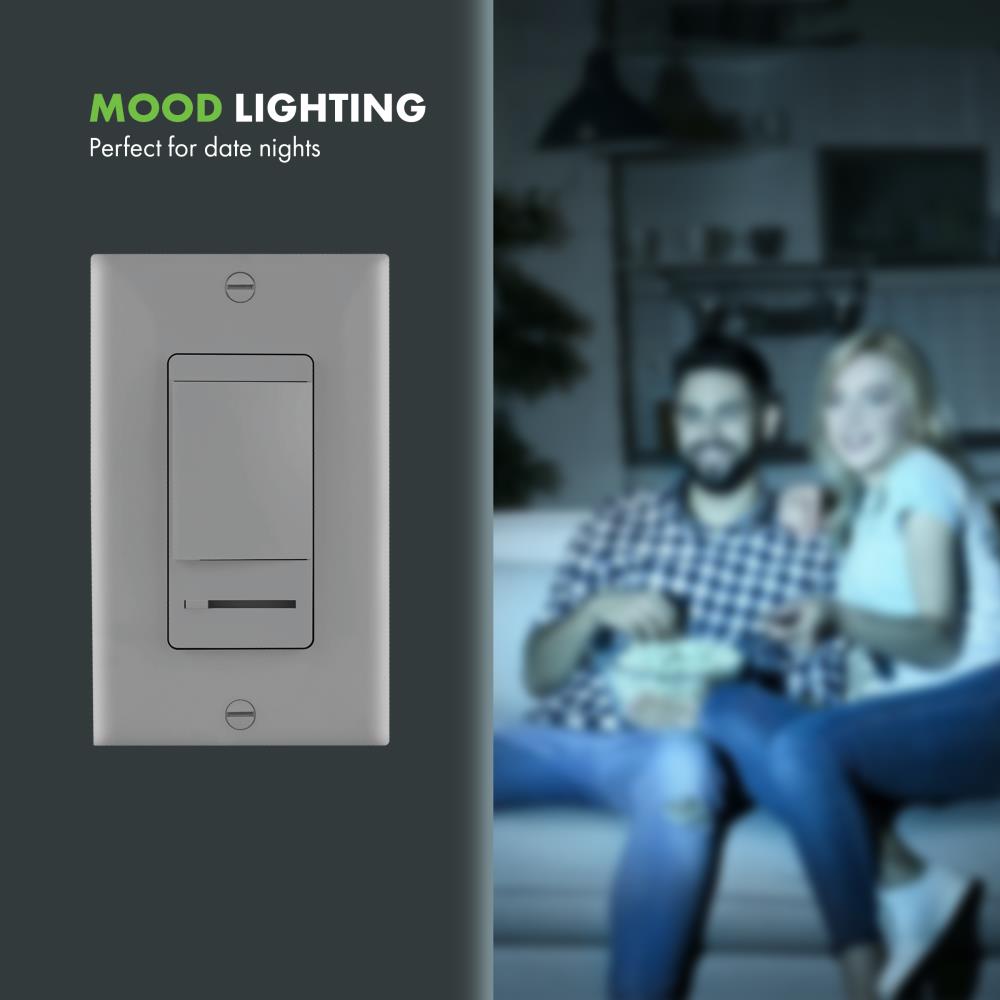 600W Incandescent/Halogen UL Listed TGDMDS-120 Single Pole or 3 Way On/Off Paddle TOPGREENER Slide Dimmer Decorator Switch with Wall Plate 120V 60Hz 2 Pack Neutral Wire Not Required 150W LED 600W Incandescent/Halogen UL Listed TGDMDS-120 Single Pole or 3 Way On/Off Paddle TOPGREENER Slide Dimmer Decorator Switch with Wall Plate 120V 60Hz 2 Pack Neutral Wire Not Required 150W LED