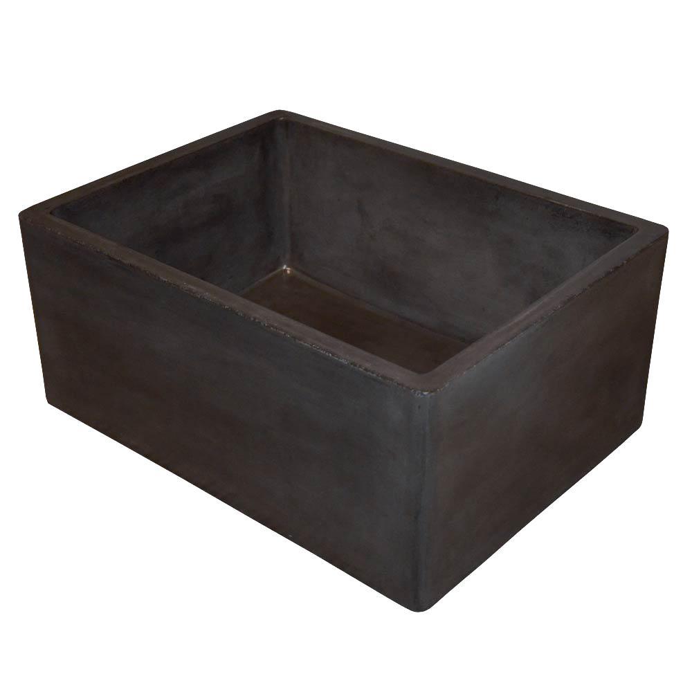 Native Trails Farmhouse Apron Front 24 In X 18 In Slate Single Bowl