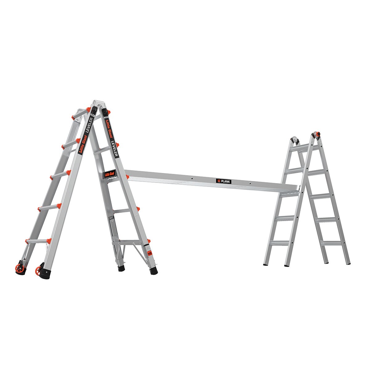 Little Giant Ladders Leveler M22 With Leg Levelers Aluminum 22 Ft Reach