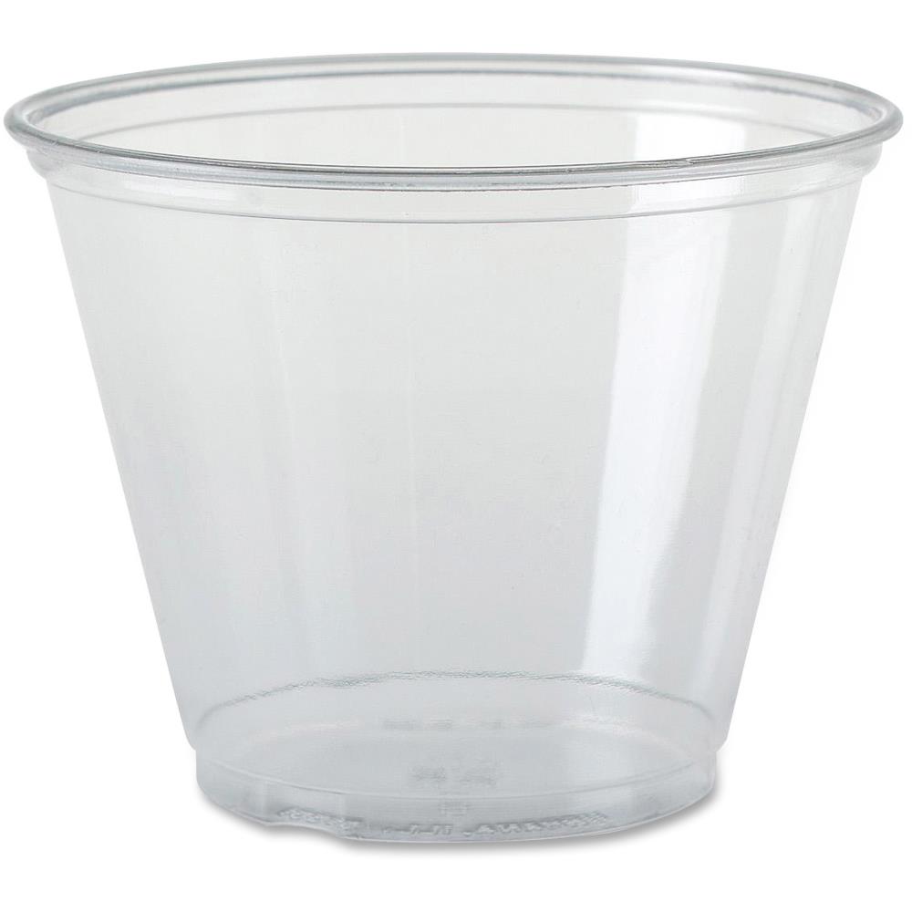 Plastic Disposable Cups in Ice Blue colour 9oz Box of 1000 