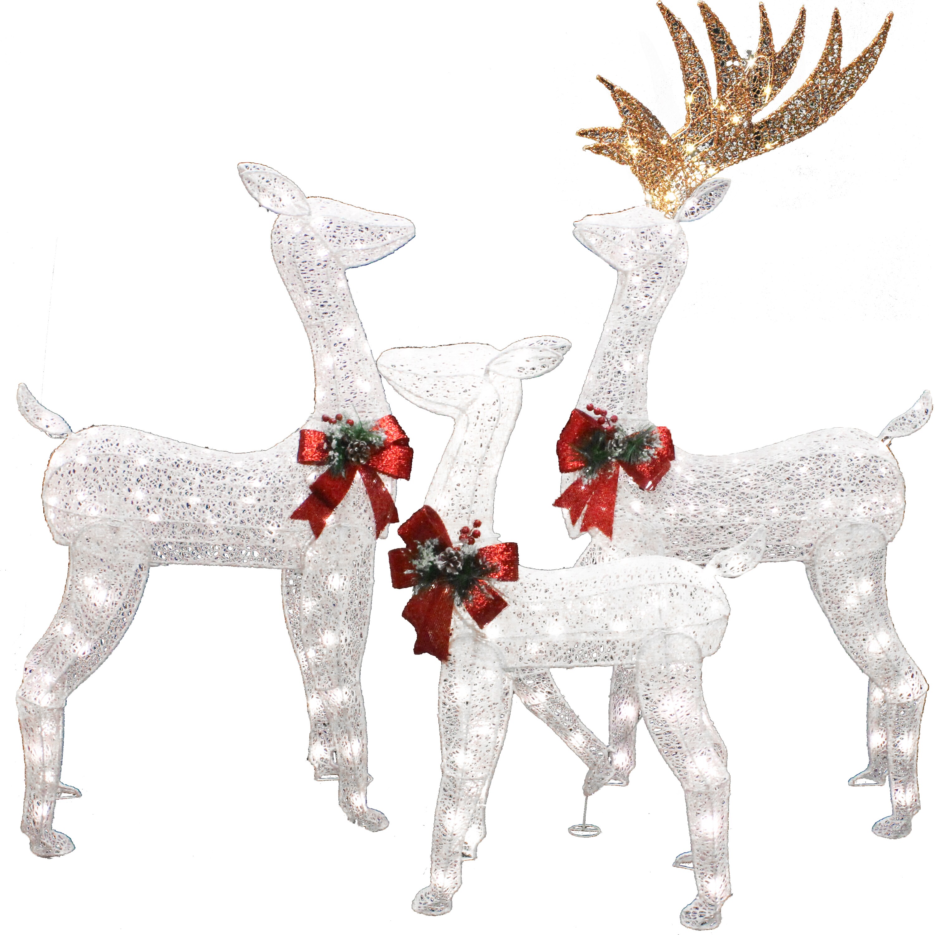 Our Christmas LED Yard Light includes a 5ft Tall Reindeer Buck with 100 LED...