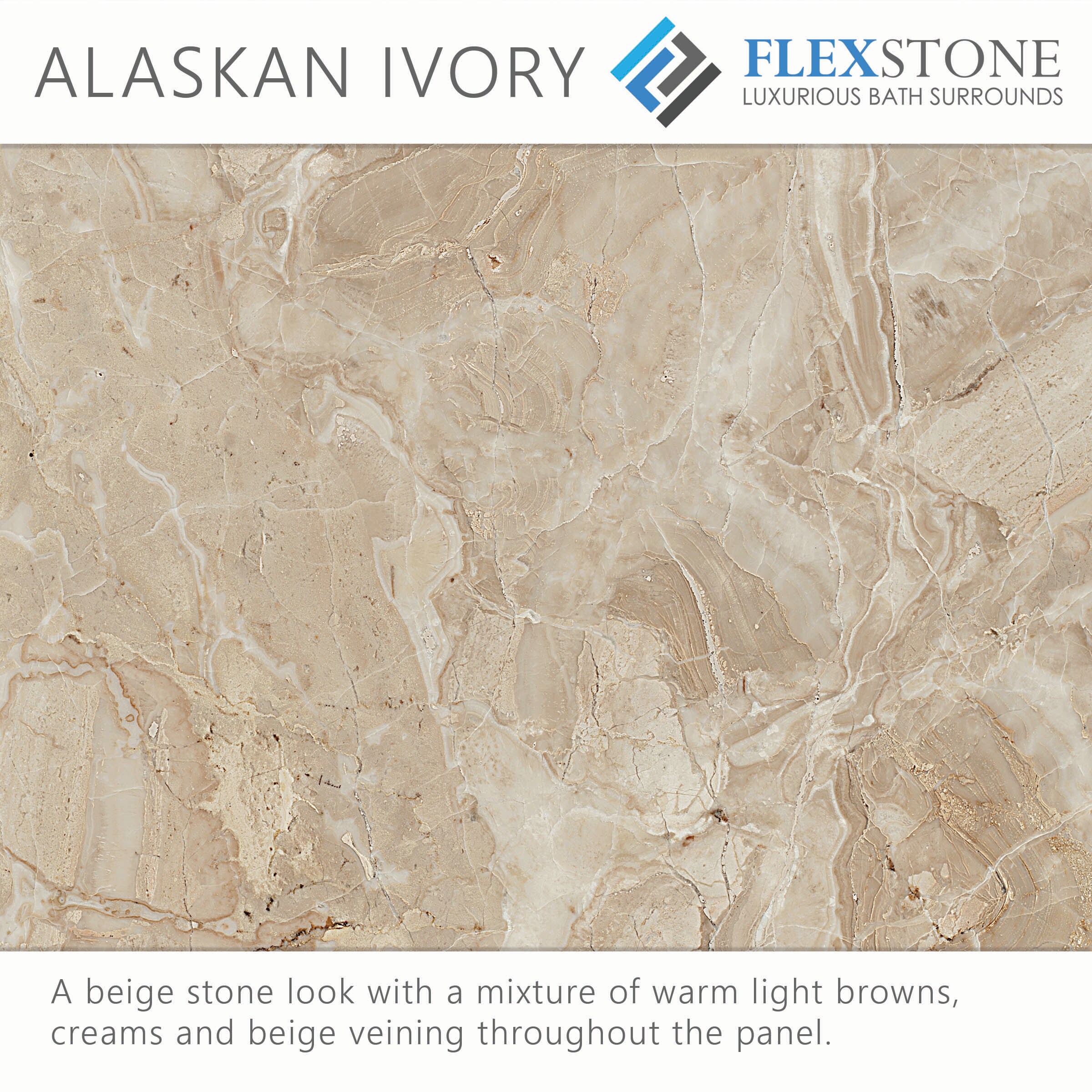 FlexStone 1.5-in Inside Corner Trim In Alaskan Ivory
