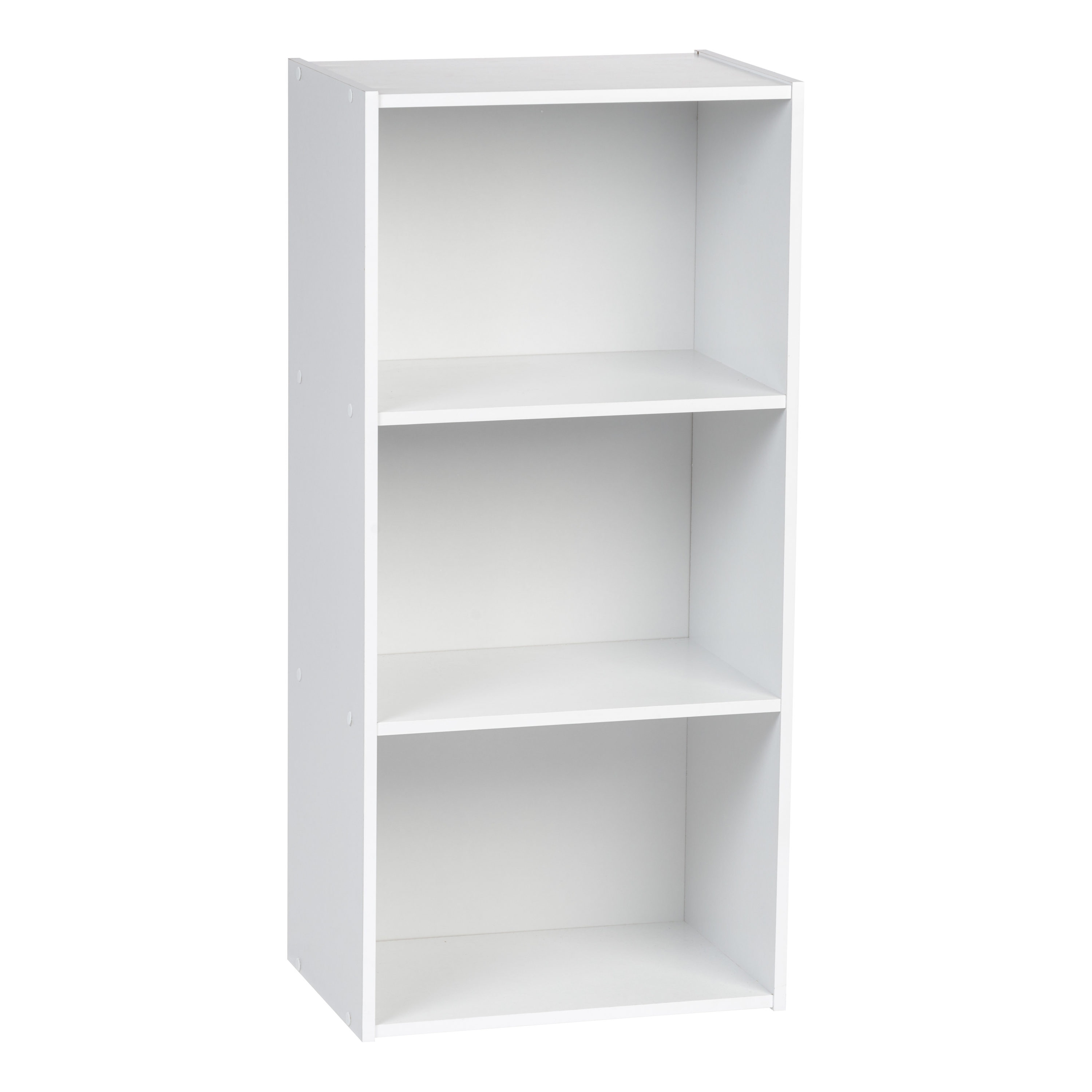 Black 3-Tier Wooden Storage Shelf Bookcases Bookshelf Shelving Cube Unit Display 