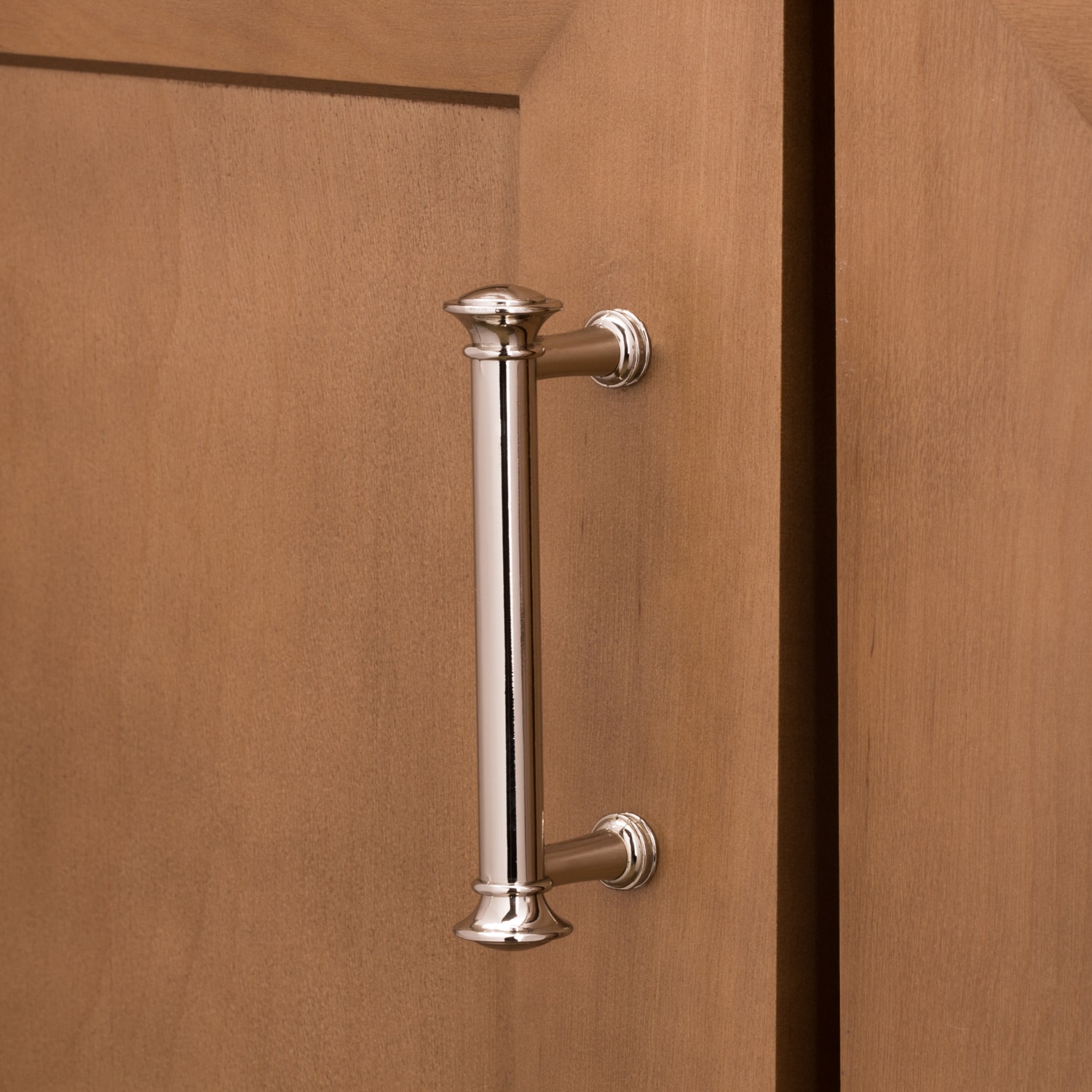 allen + roth Center to Center Polished Nickel Drawer Pulls in the