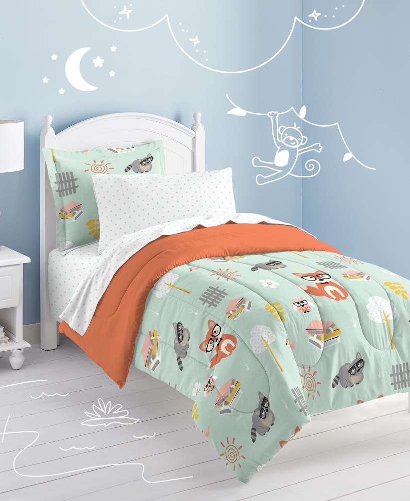 Twin Green Details about   dream FACTORY Casual Woodland Friends Comforter Set 