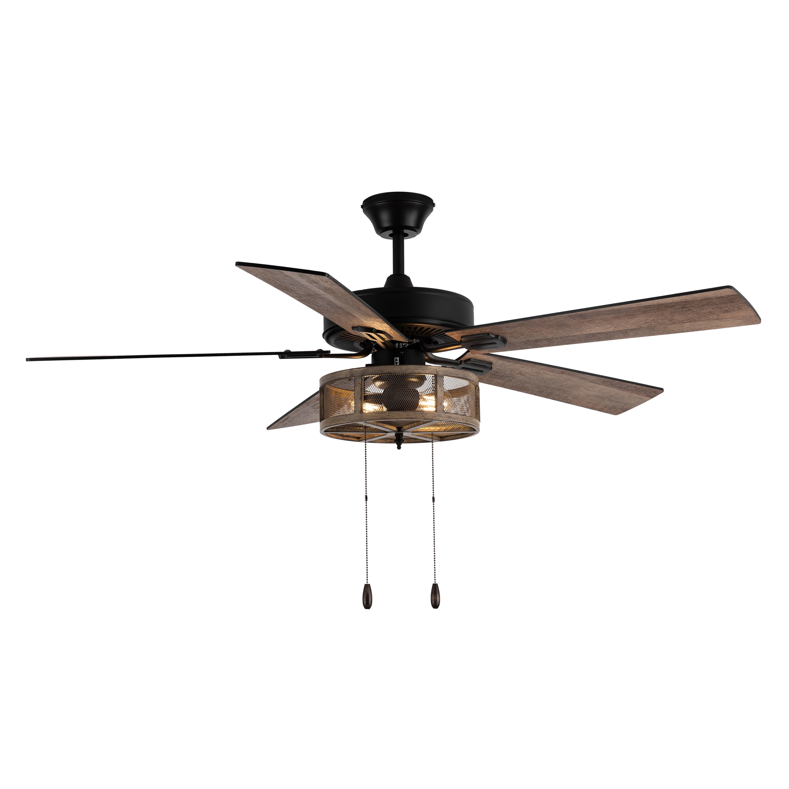 Hunter Bronze Ceiling Fan 5 Blade LED Lighted 48 in Cottage Rustic Style Indoor 