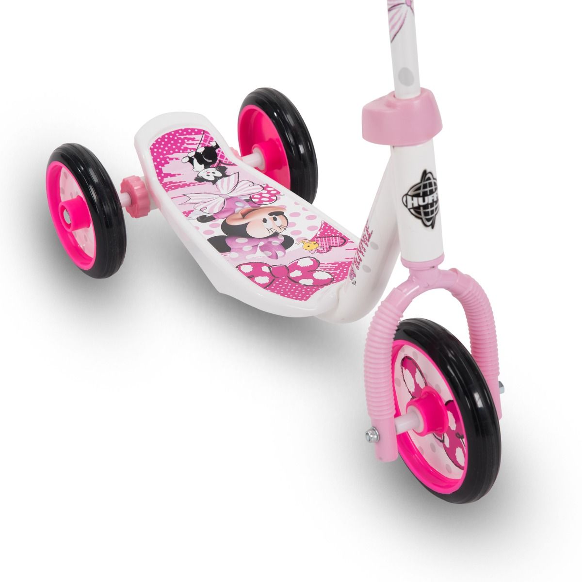 Disney Minnie Preschool Girls 3-Wheel Scooter Steel Frame Holiday Gift Pink New 