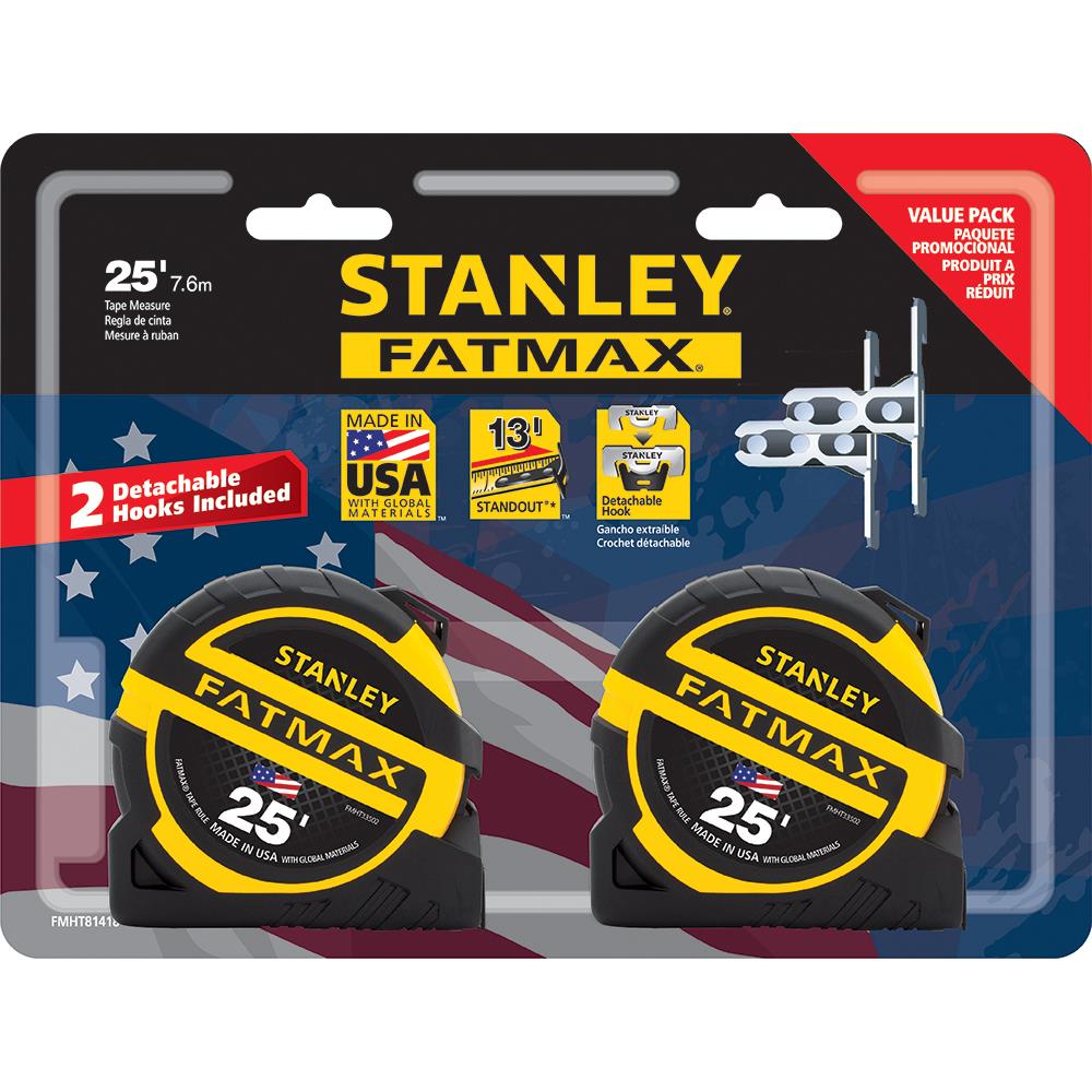 Stanley Consumer Tools FMHT74038 25' Fatmax Tape Measure 2 Pack 
