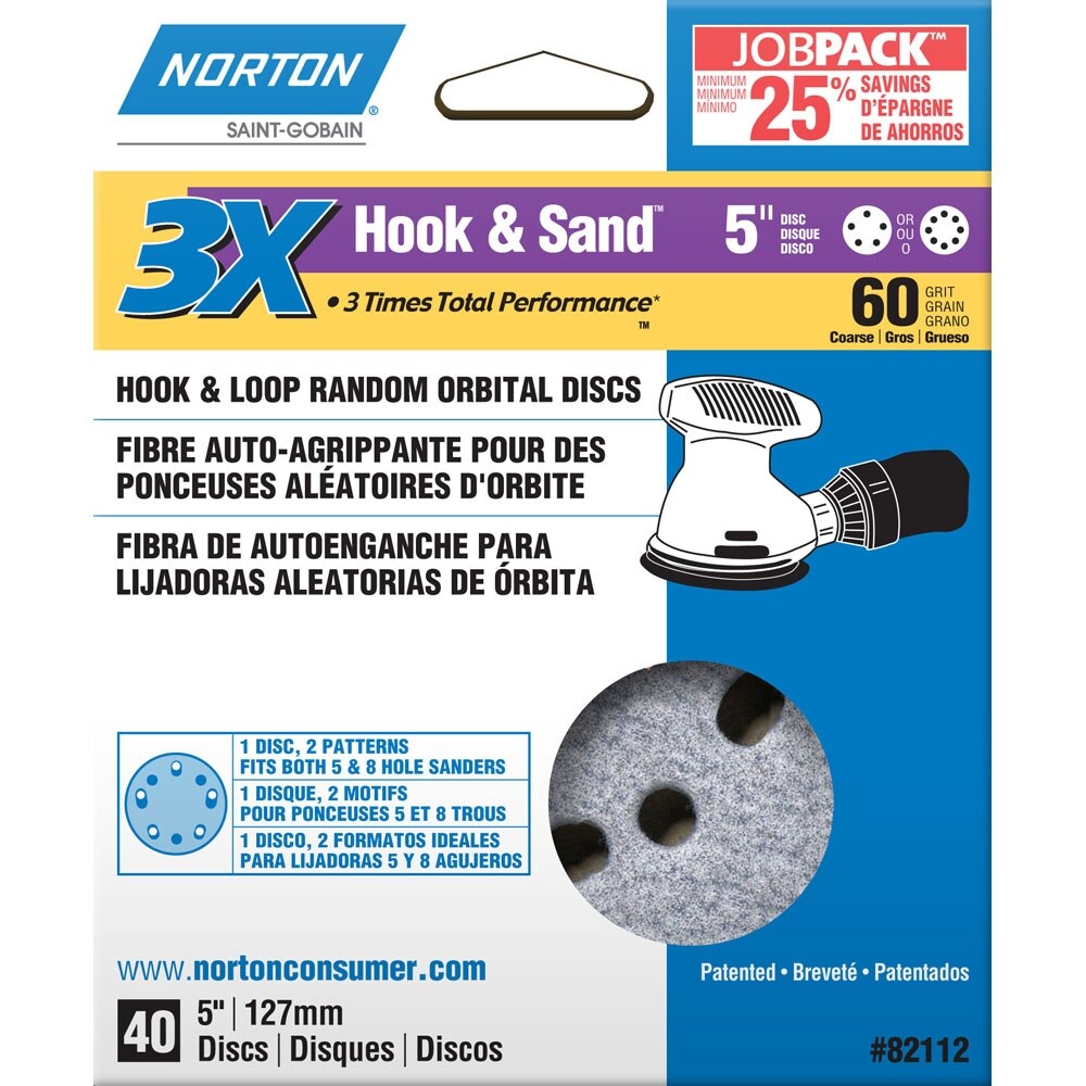 Norton Essential 180x280 Korn 40 Schleifbögen 5er Pack