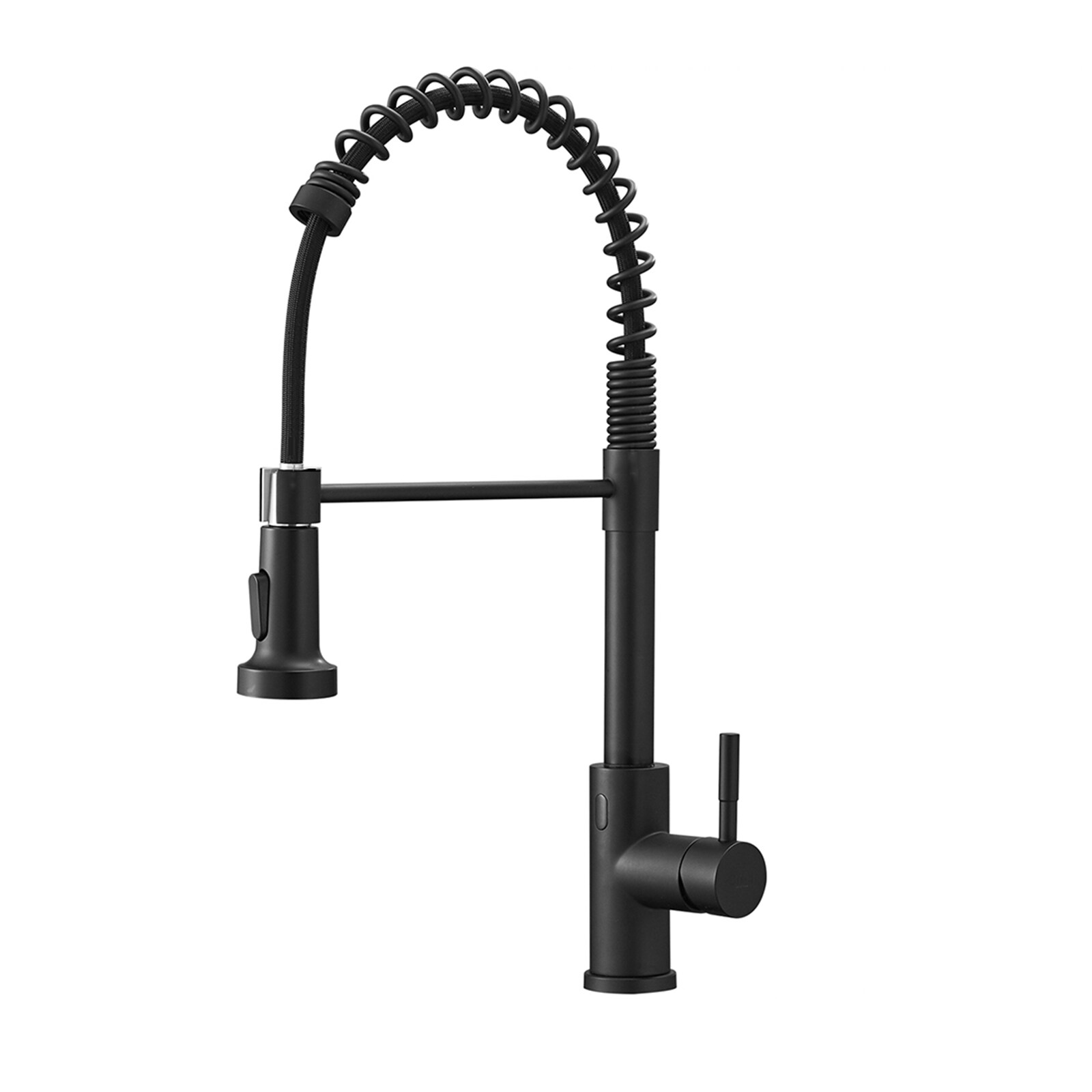 Wall Mount Kitchen Faucet Brass 360 Rotatable Dual Handles Sink Taps w/Sprayer 