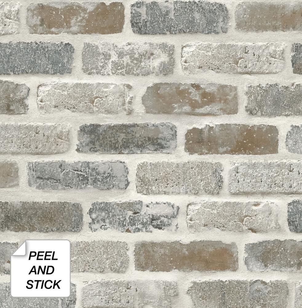 Leaves Brick Self Adhesive Film Contact Paper Peel and Stick Wallpaper Removable 