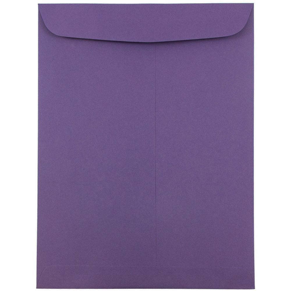 25/Pack 228.6 x 304.8 mm - Dark Purple 9 x 12 JAM PAPER Booklet Premium Envelopes