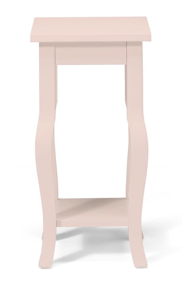Kate and Laurel Lillian Pink Composite End Table in the End Tables 