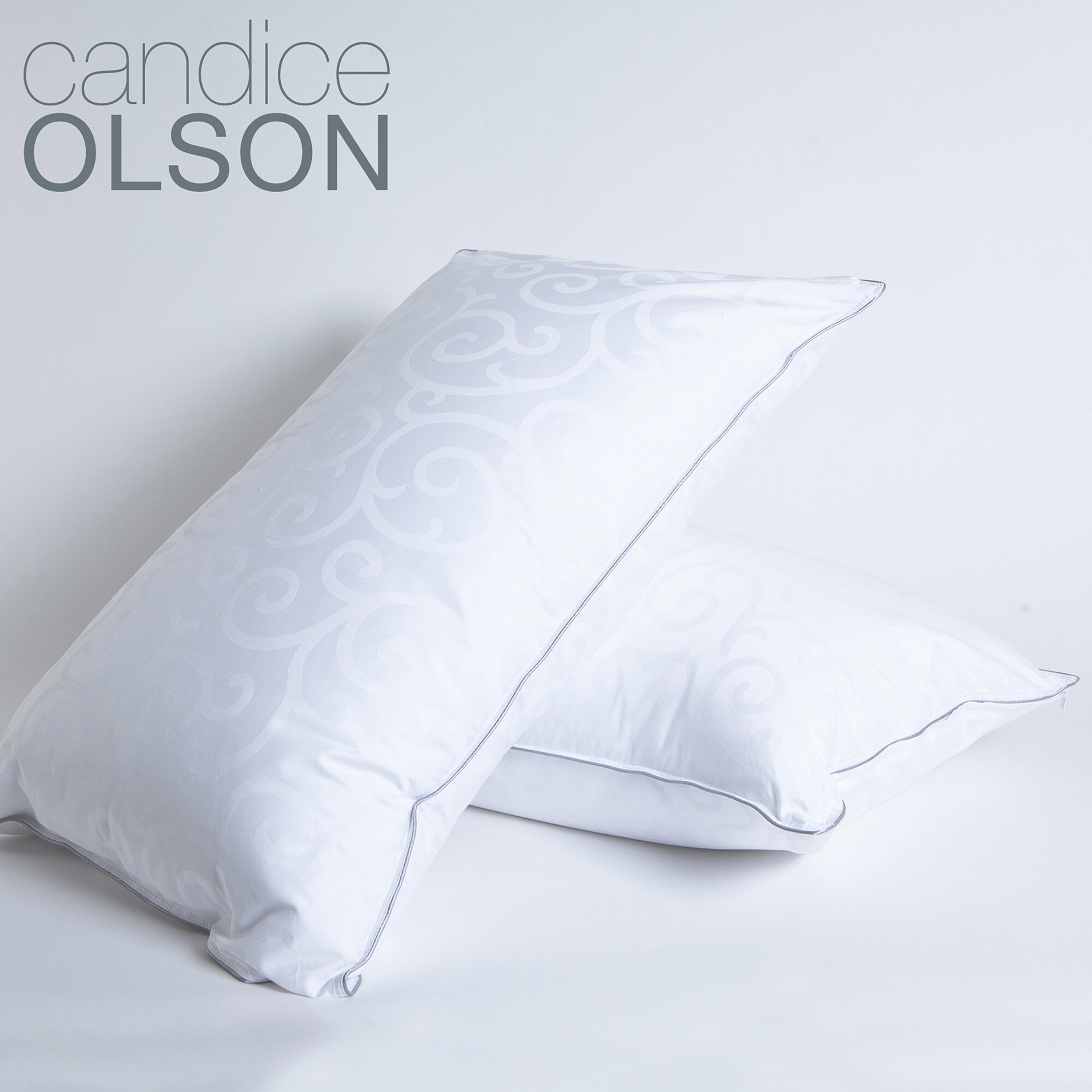 Candice Olson 2-Pack Standard Medium Down Alternative Bed Pillow ...
