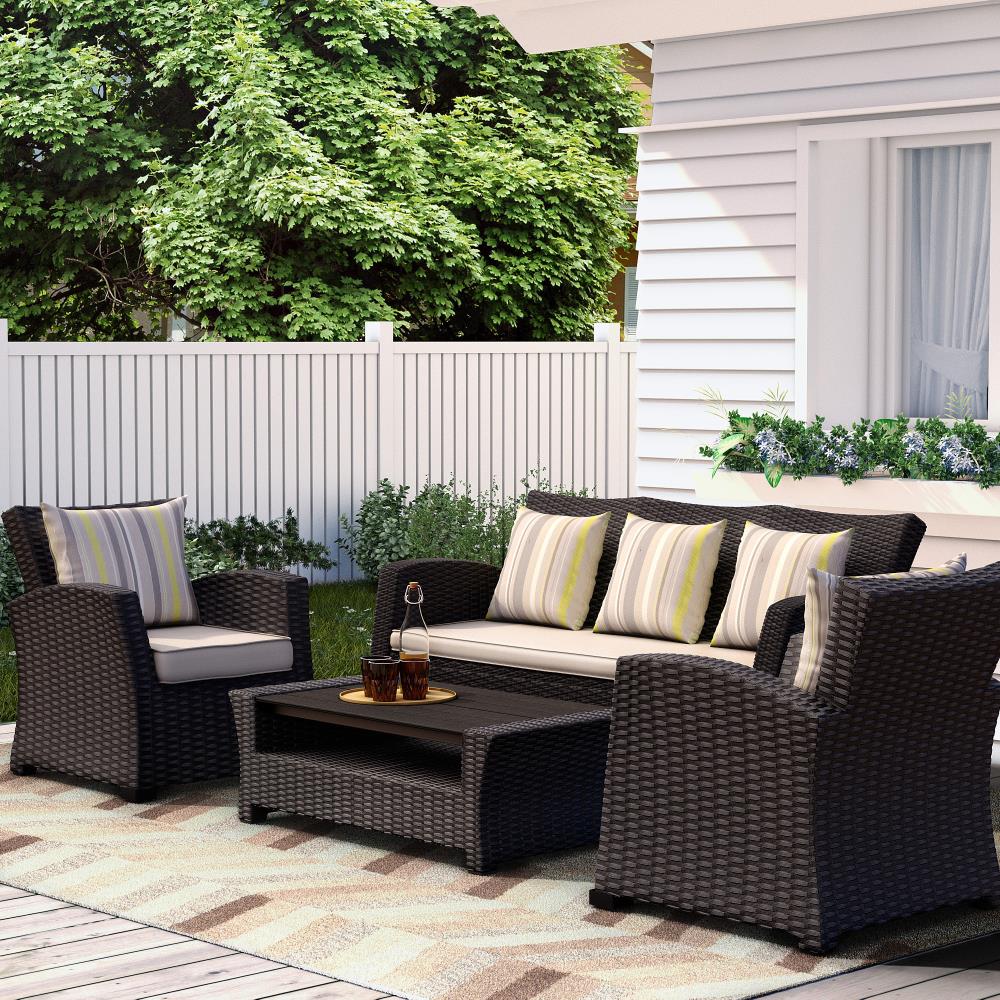 home atlantic 4 seater metal patio set