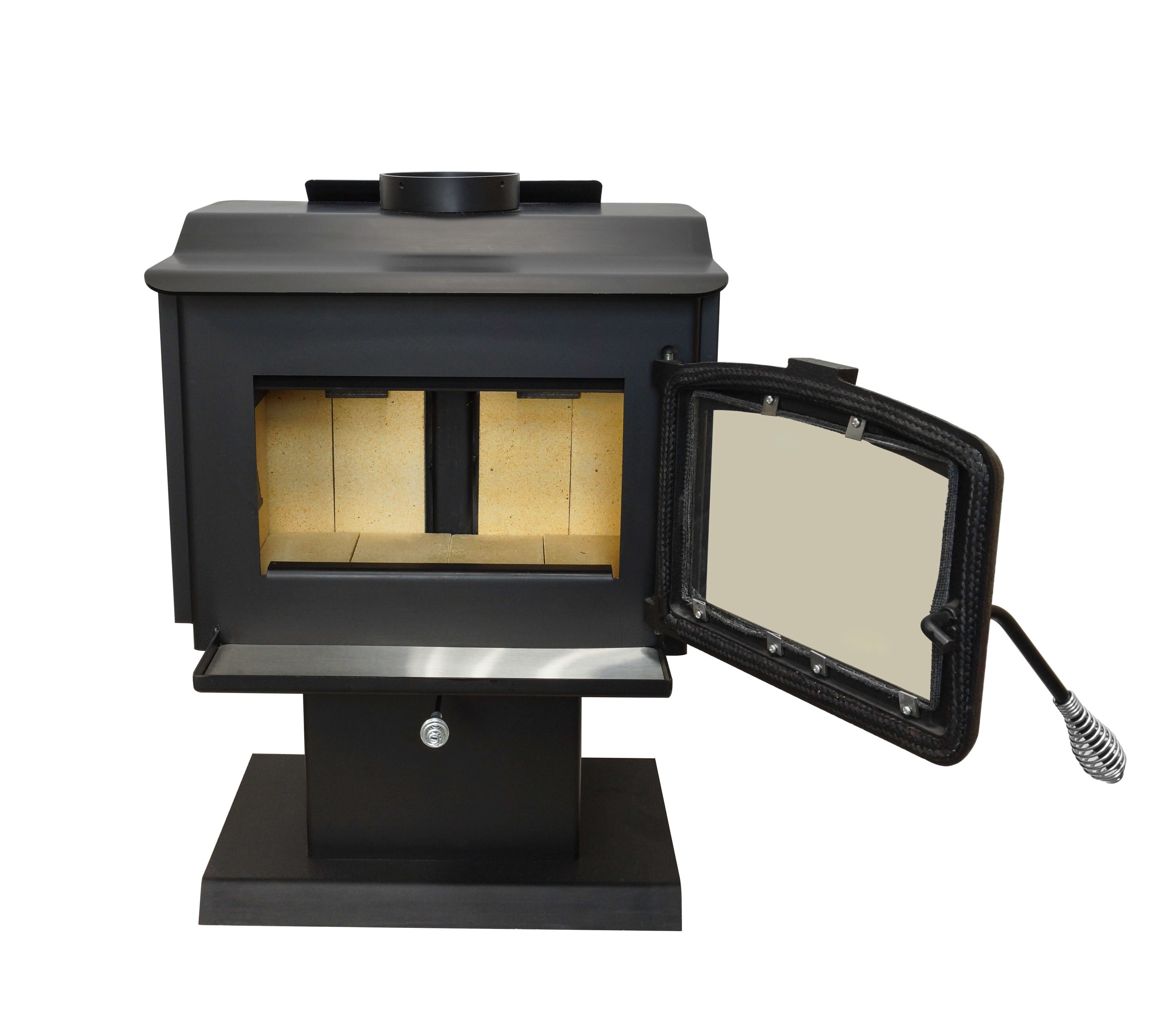 Pleasant Hearth 1200-sq Ft Heating Area Firewood Stove At Lowes.com