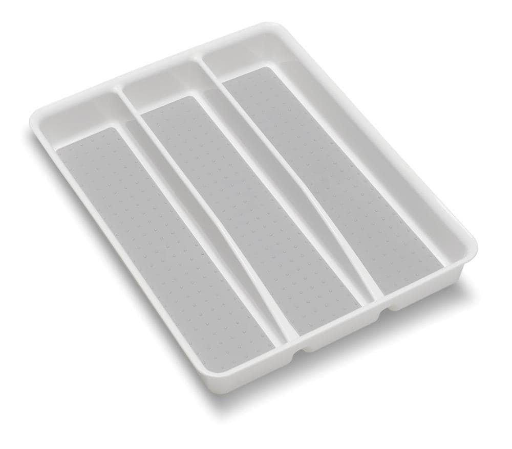 White Plastic Display Tray Gray 24 Compartment Liner Insert Organizer Storage 