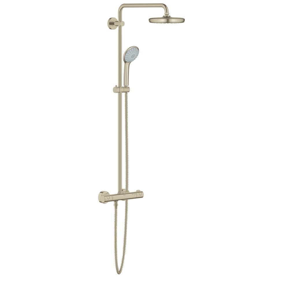 GROHE Euphoria Brushed Nickel Dual Shower 2-GPM (7.6-LPM) the Shower Heads department at