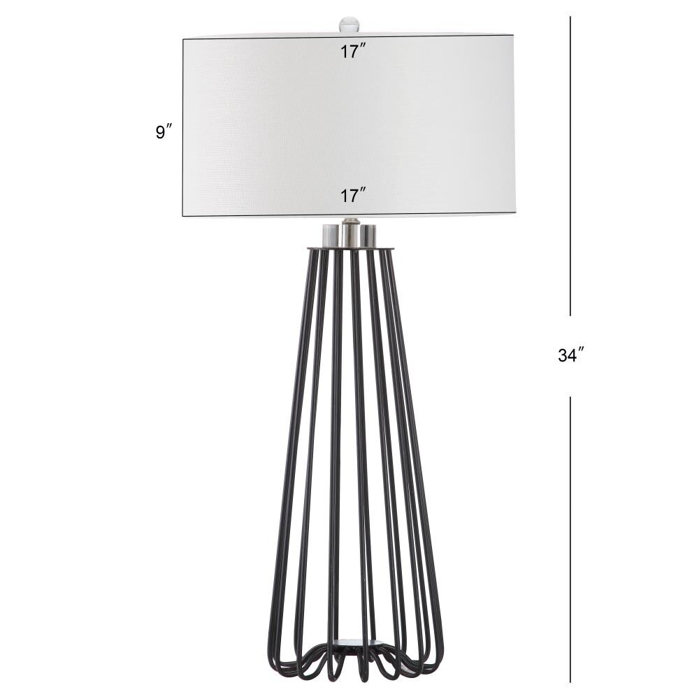 Modern Satin Nickel & Wood Touch Table Lamp Base Minisun 