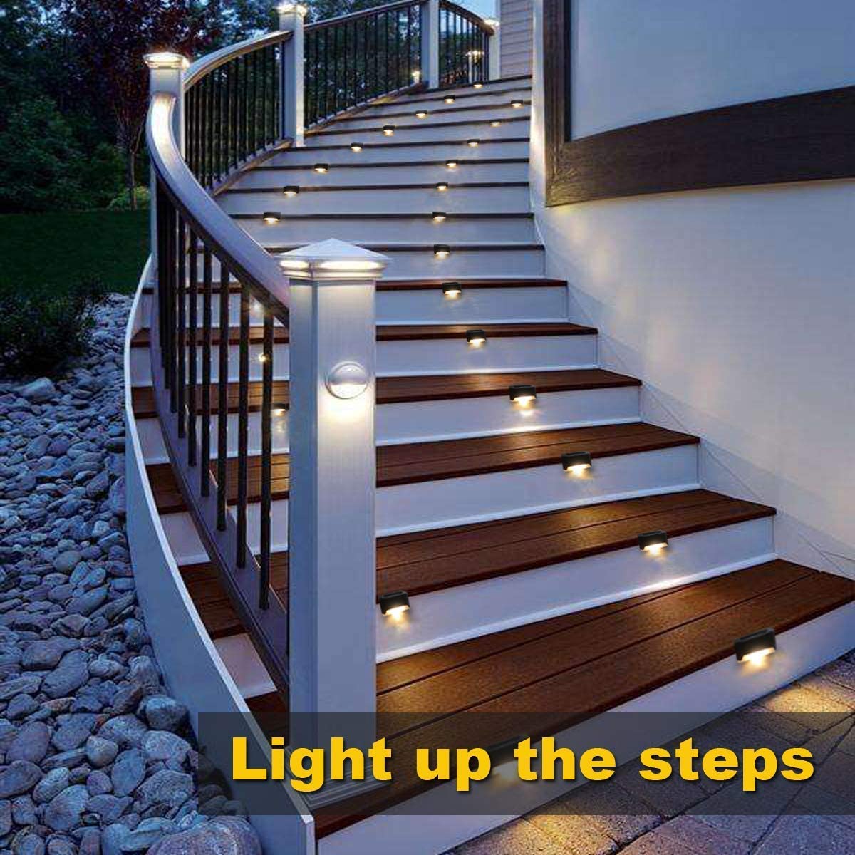 NEW STUNNING DIMPLE EFFECT BLACK PLACING,FENCES,WALL DRIVE WAY SOALR 4PK LIGHTS 