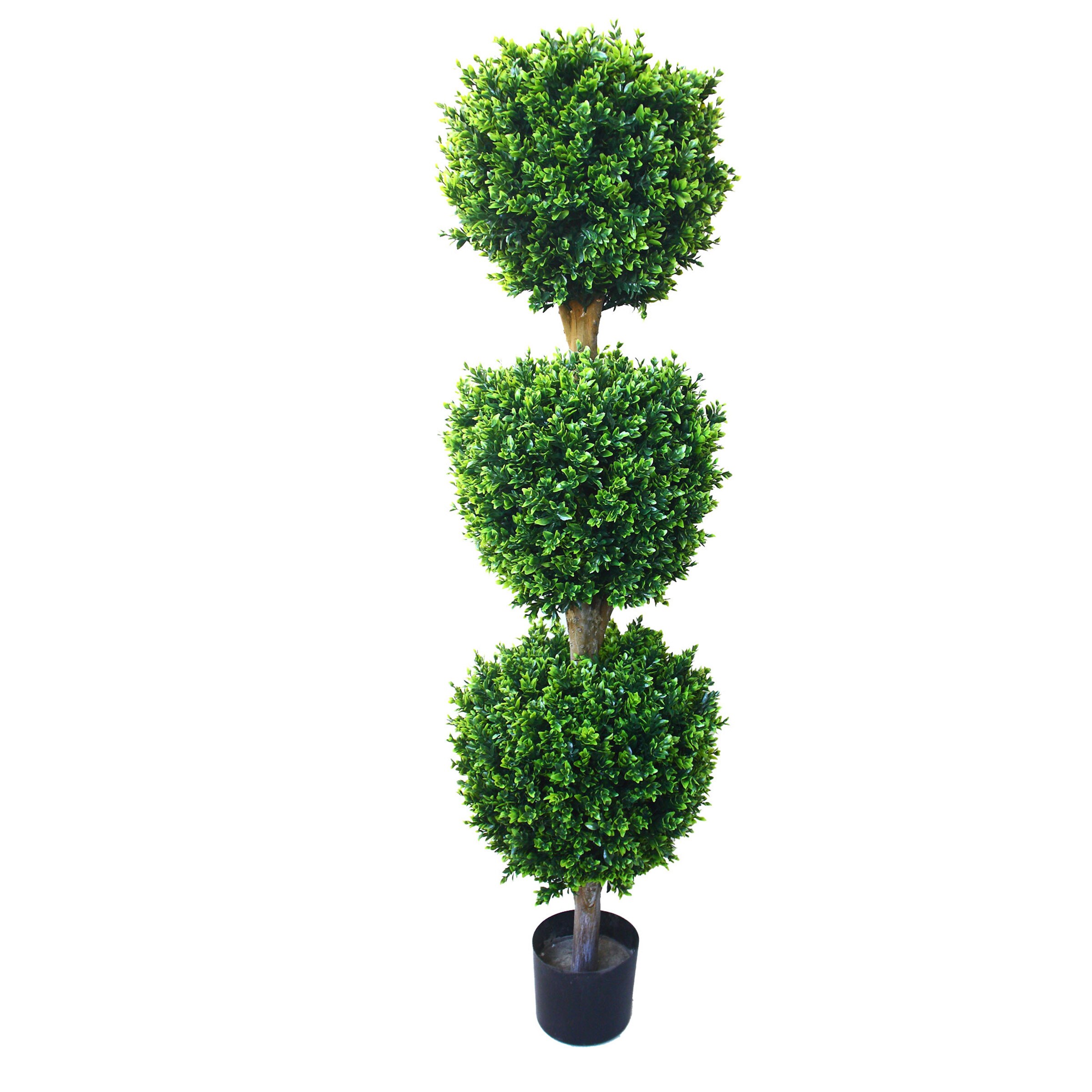 Green Artificial Boxwood Topiary Bush Tree Ornament Plant Ball Patio Home Decor 