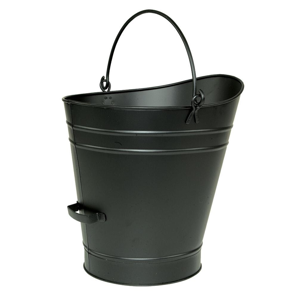 HOD WITH FOLDING HANDLE AT TOP AND SIDE 16" BLACK COAL BUCKET SCUTTLE SALE 