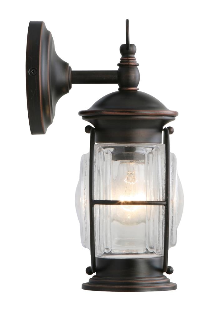 Caliburn Bronze Outdoor Wall Light Lantern Sconce Railroad/Coastal Theme