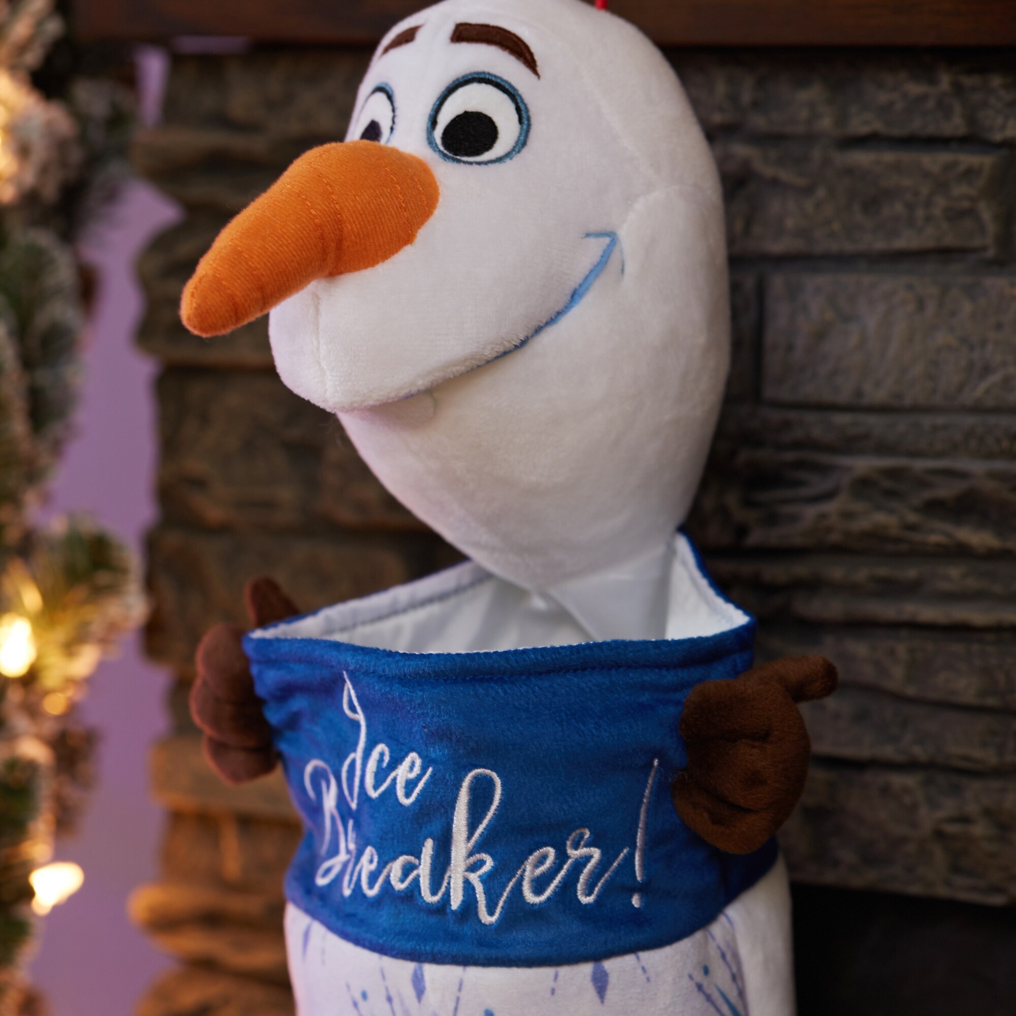 Disney Olaf 20"  Christmas Stocking Blue & White NWT 