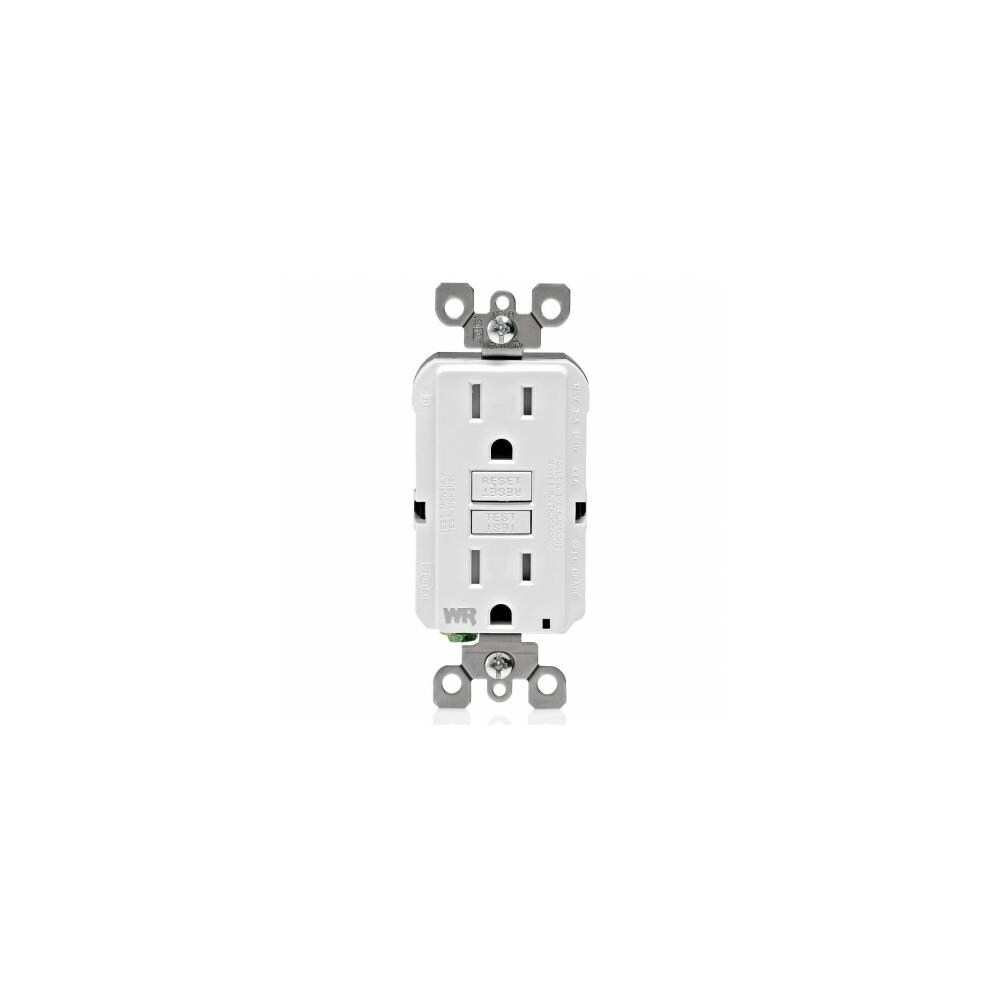 LEVITON White Thermoplastic Outdoor GFCI OUTLET 15A-125V 1 pack GFWT1-0KW New! 