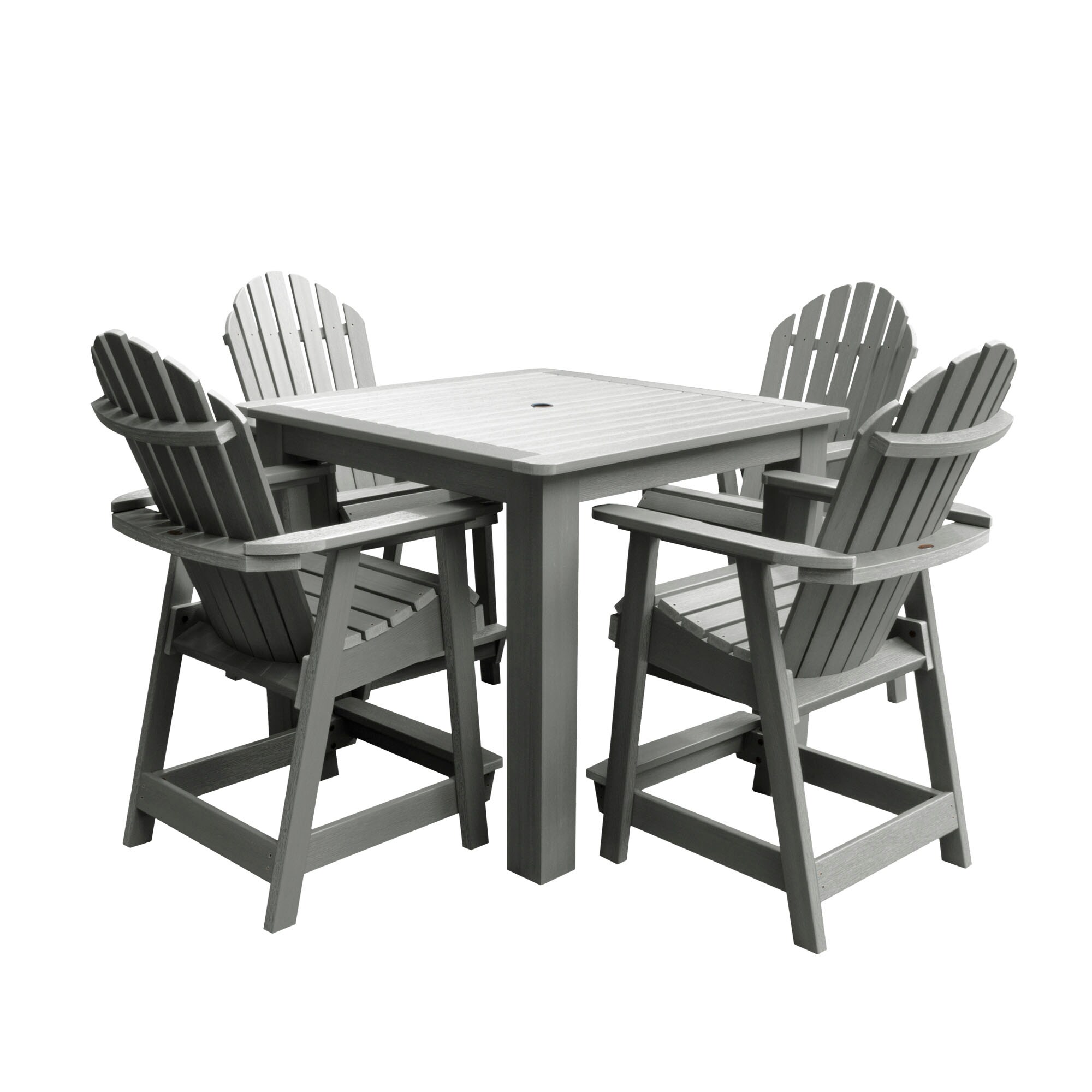 grey bistro table set