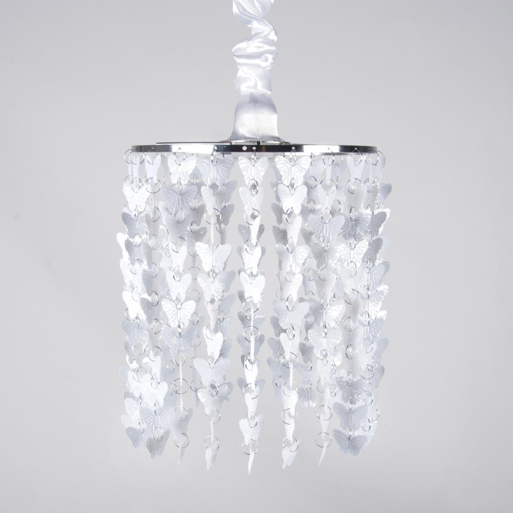 Tear Drop Chandelier Ceiling Pendant Light Shade Acrylic Crystal Bead White 