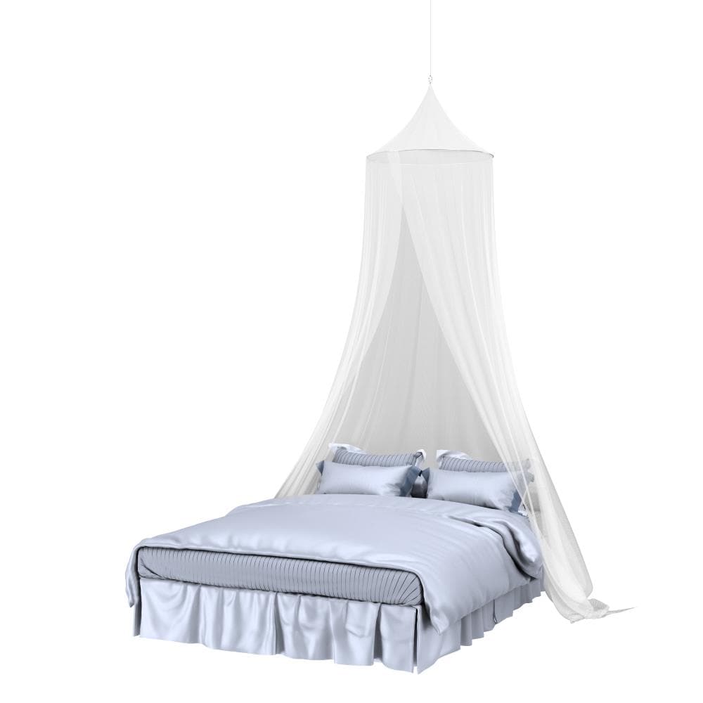 Fly Screen Mosquito Bed Net for Single Bed White 