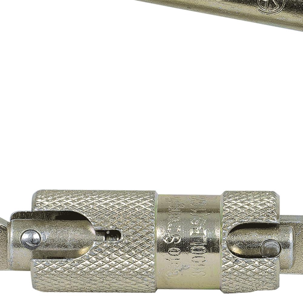 6 mm pack of 3 Zinc plated Multipurpose Carabiners 1/4 " 